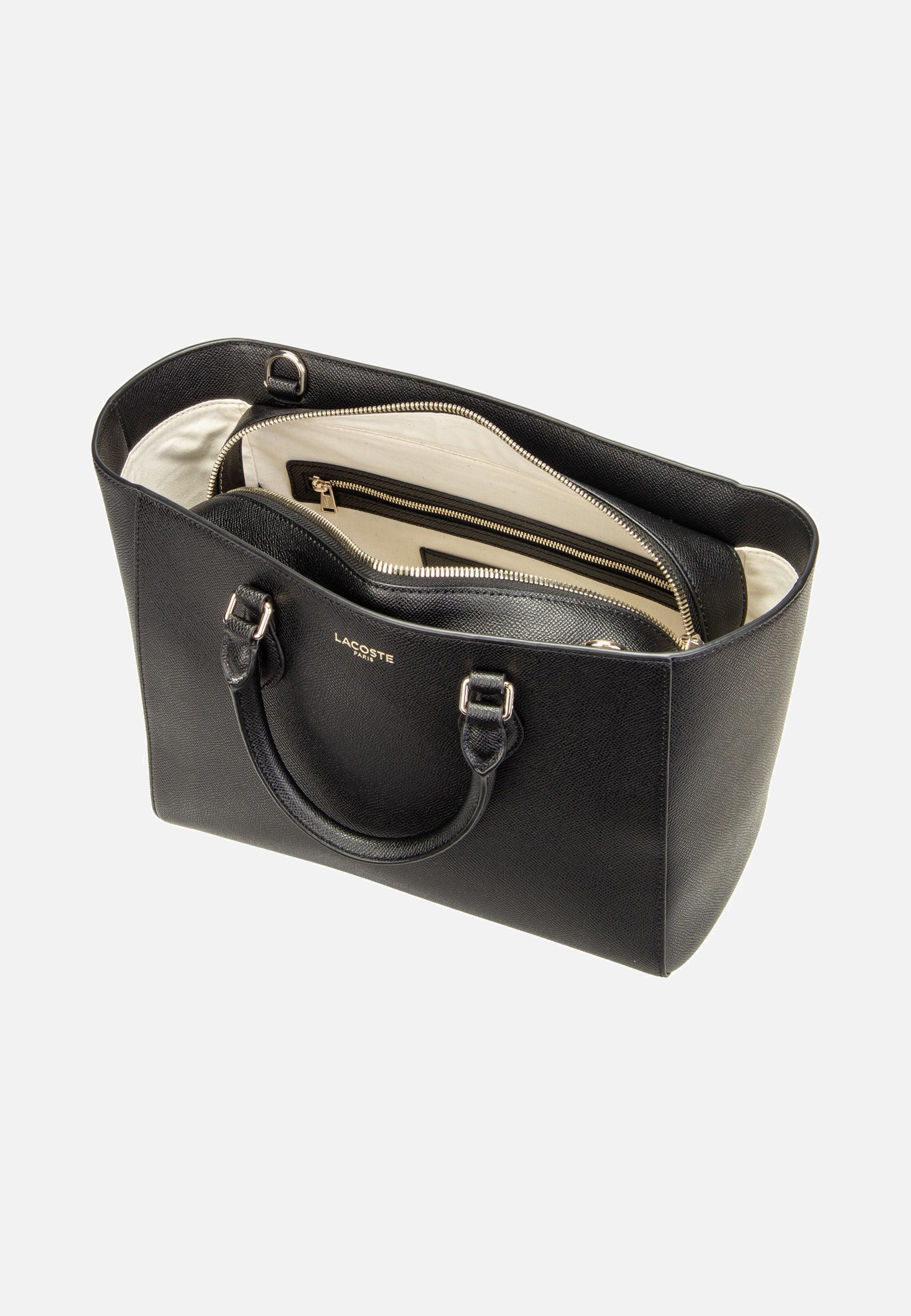 Lacoste - Champs Elysees Top Handle Noir - Handle Bag | Women-Image