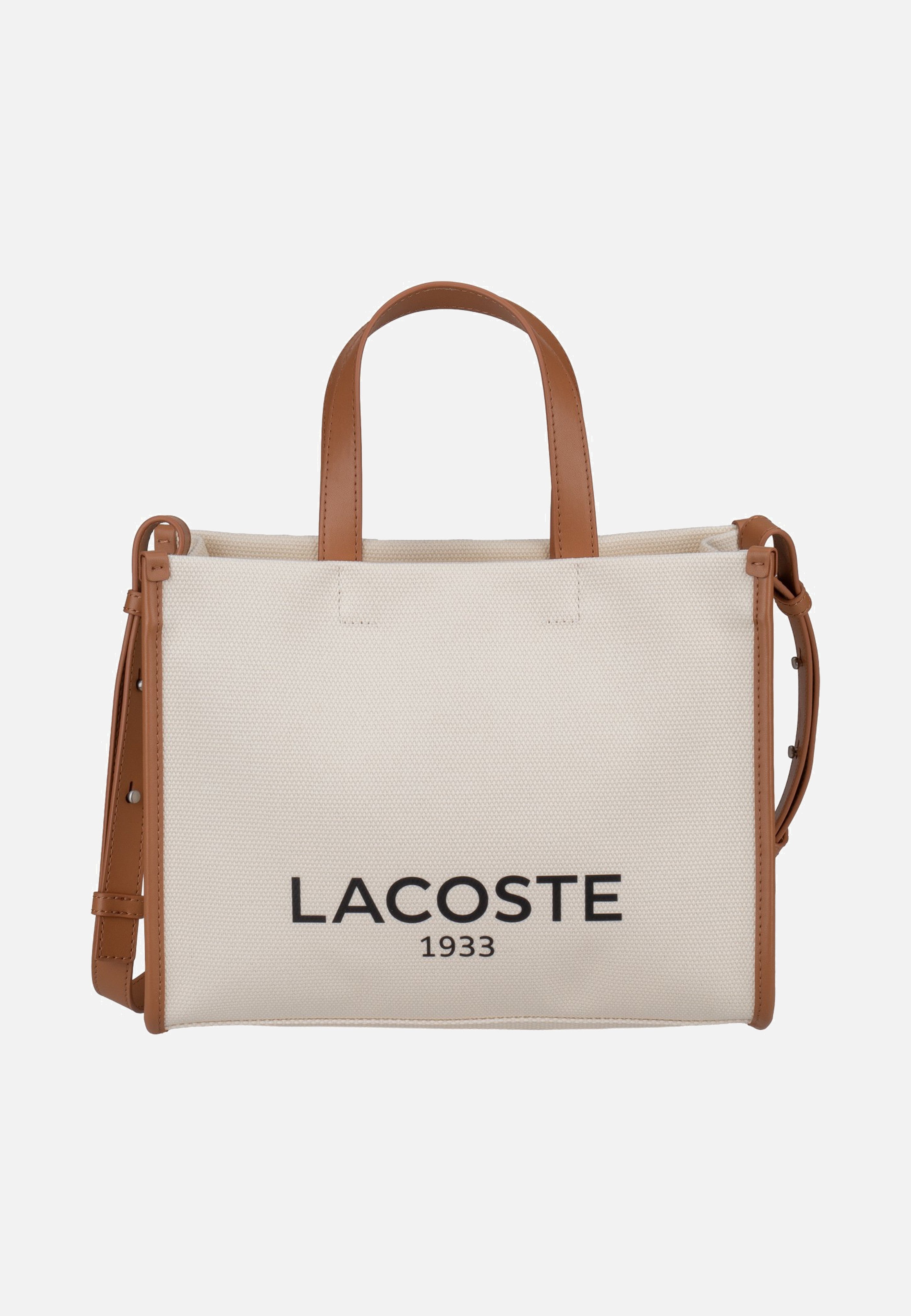 Lacoste Heritage Canvas Shopping Natural Tan Shopper