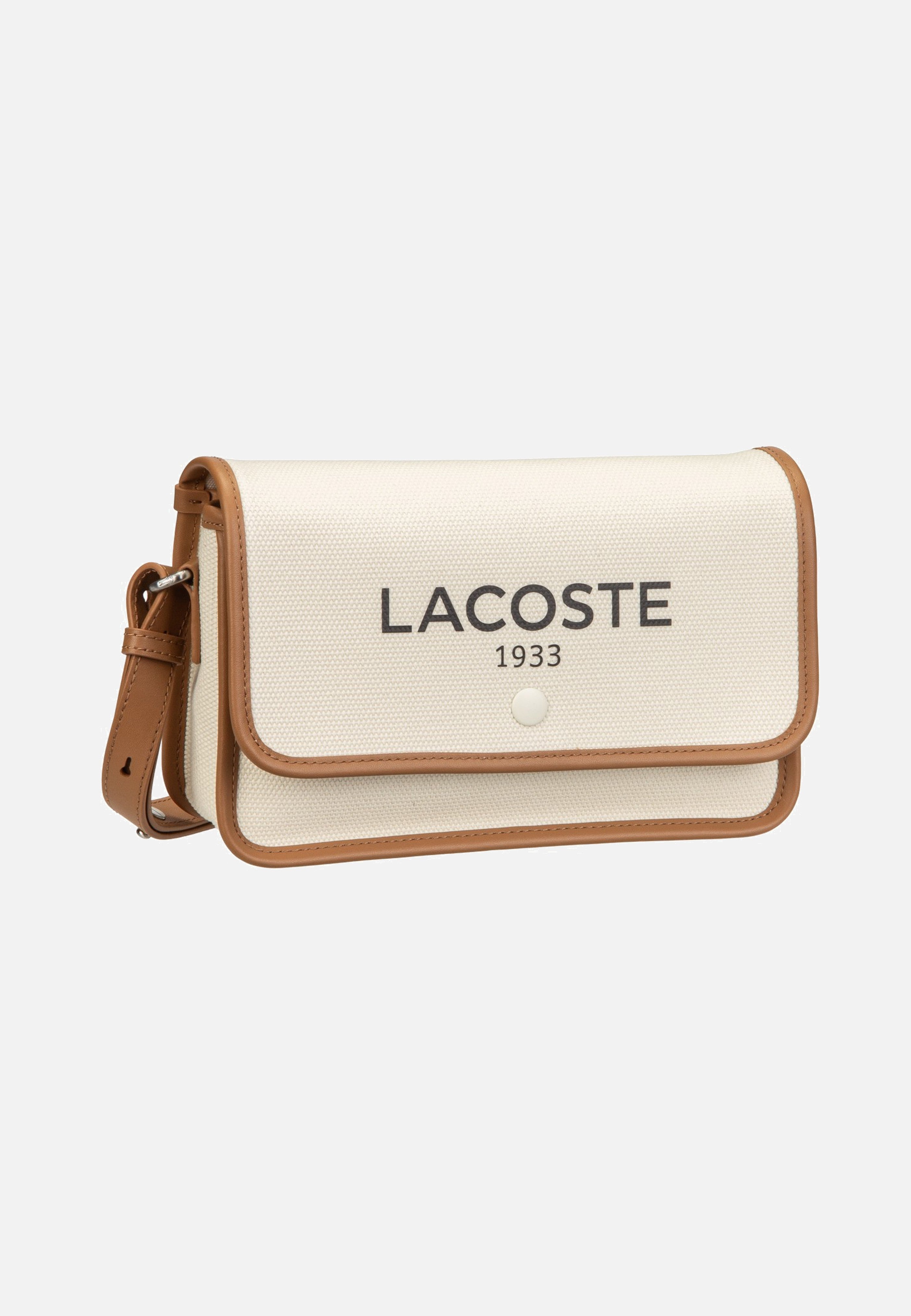 Lacoste Heritage Canvas Crossover Natural Tan Umhängetasche