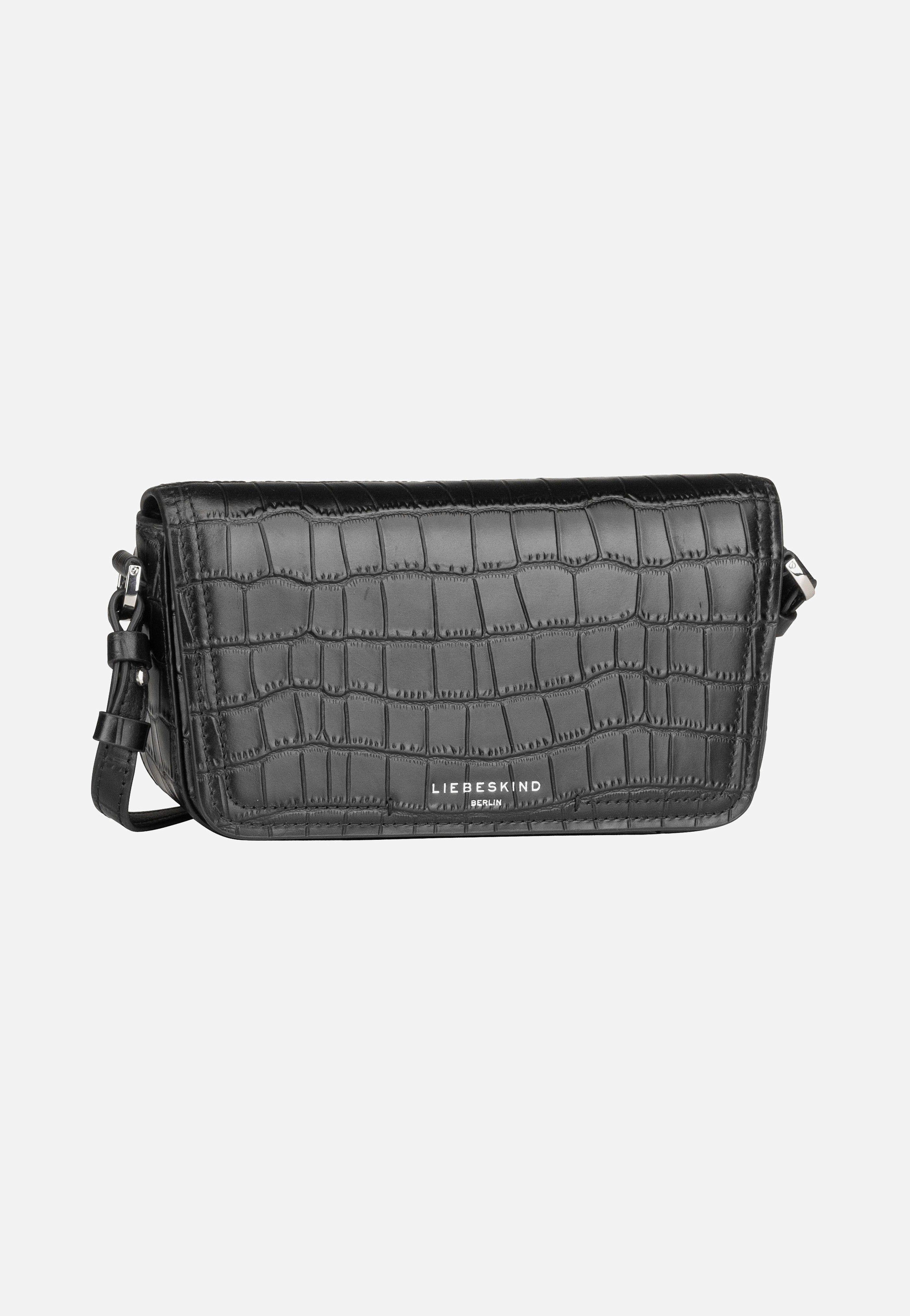 LIEBESKIND BERLIN Chudy New Croco Crossbody Bag S Black LIEBESKIND BERLIN Chudy New Croco Crossbody Bag S Black