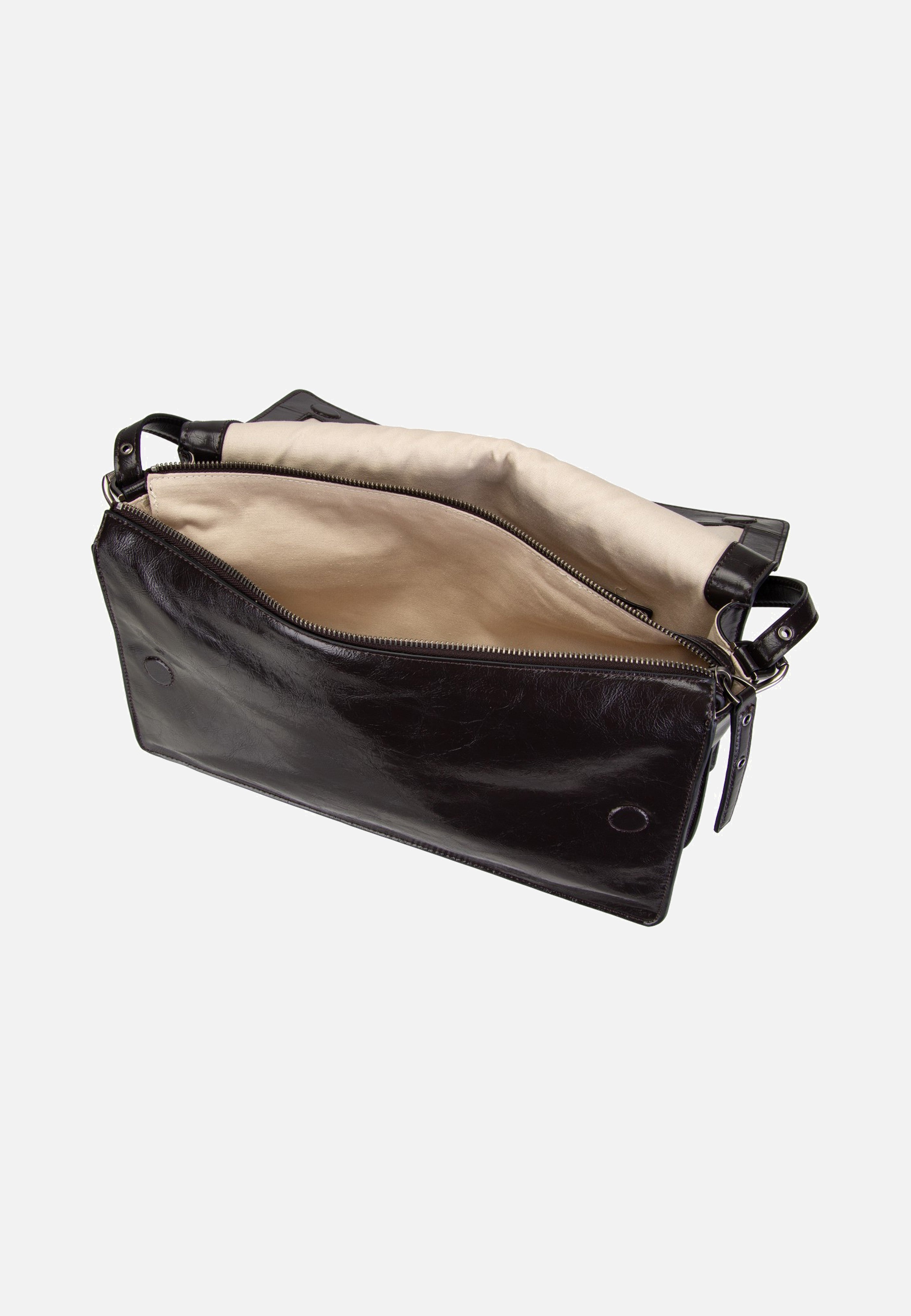 Liebeskind Berlin Audrey M Lack Distressed Deep Soil Crossbody Bag