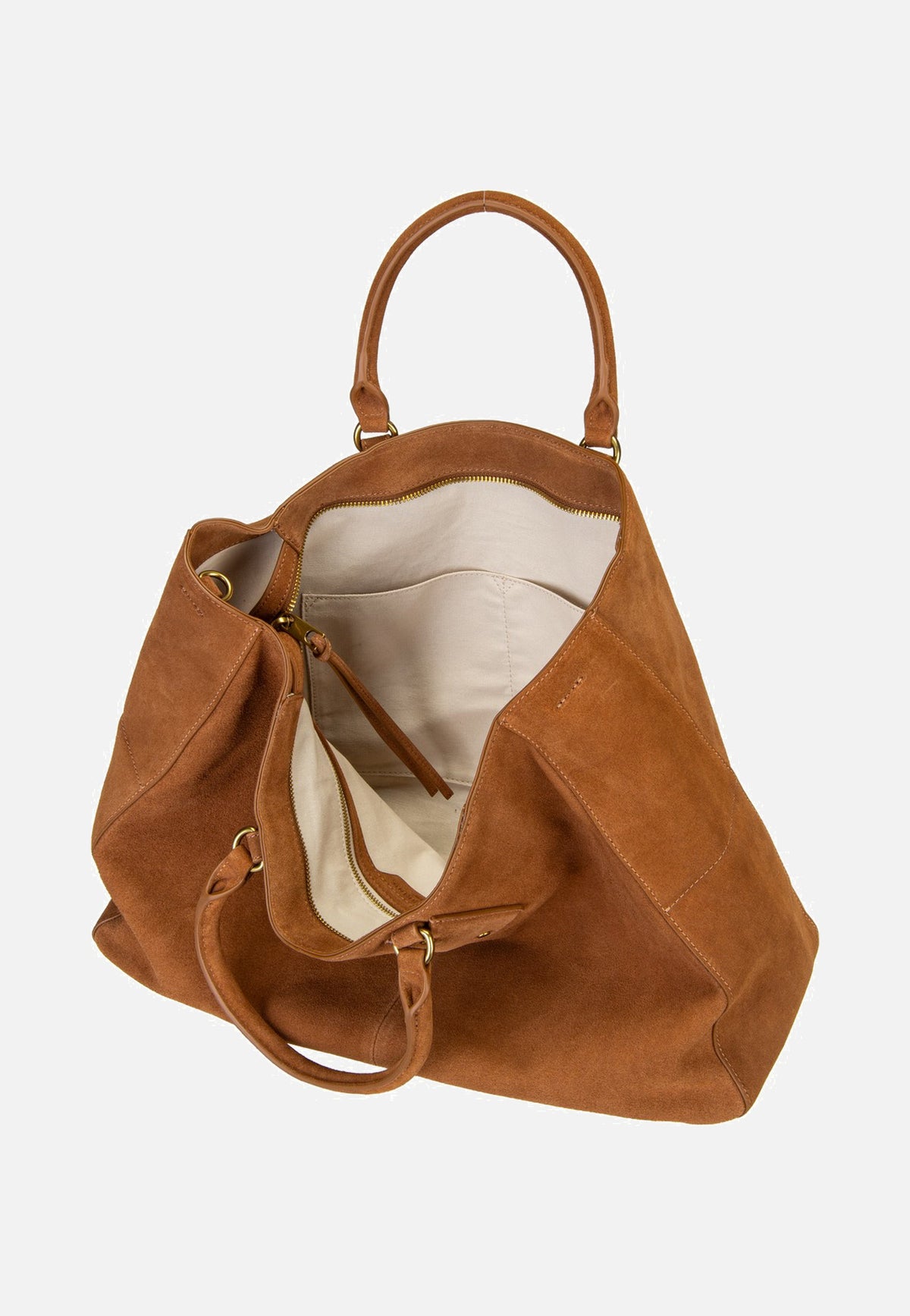 Liebeskind Berlin Cora L Suede Brown Satchel