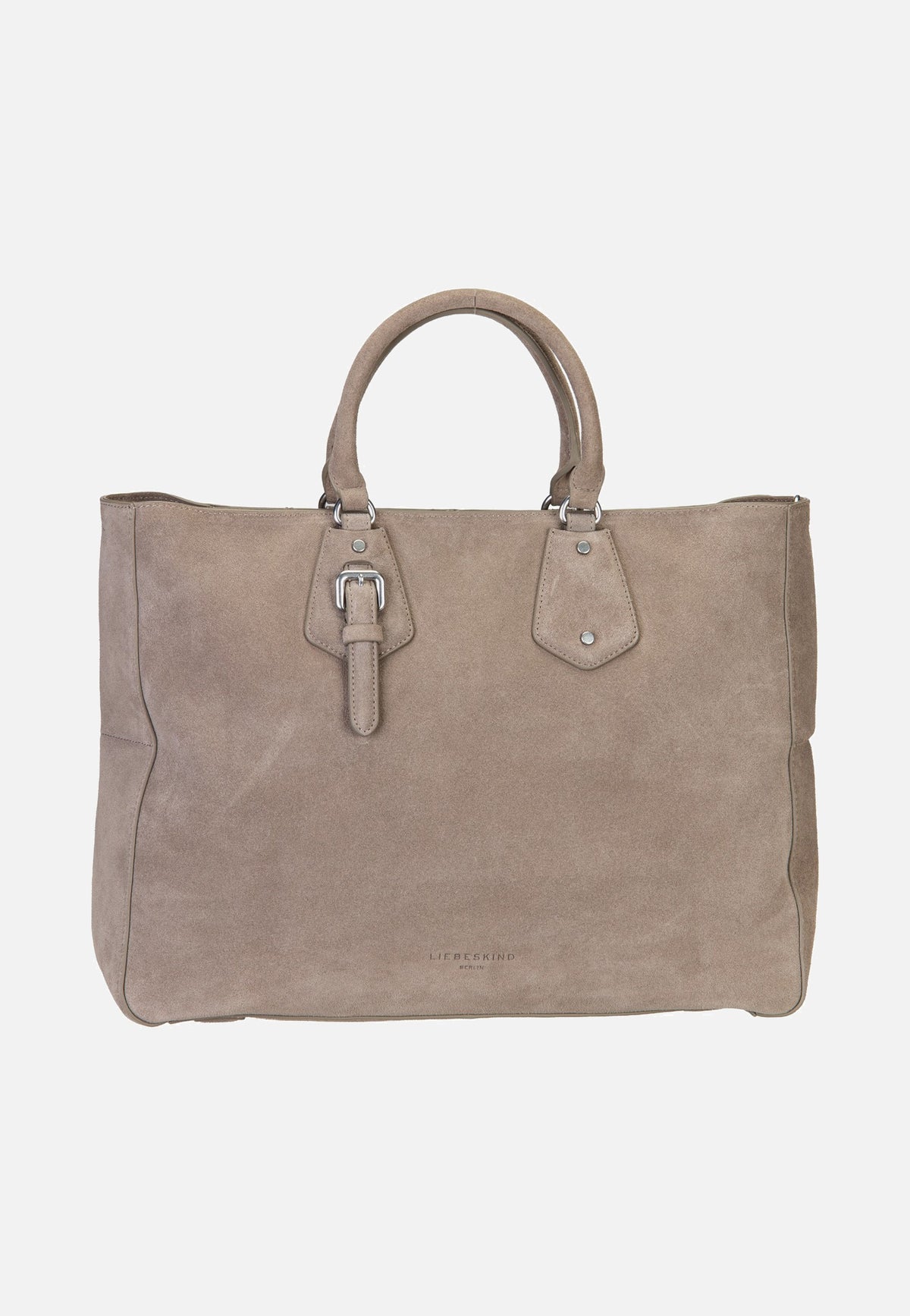 Liebeskind Berlin Cora L Suede Neutral Grey Satchel