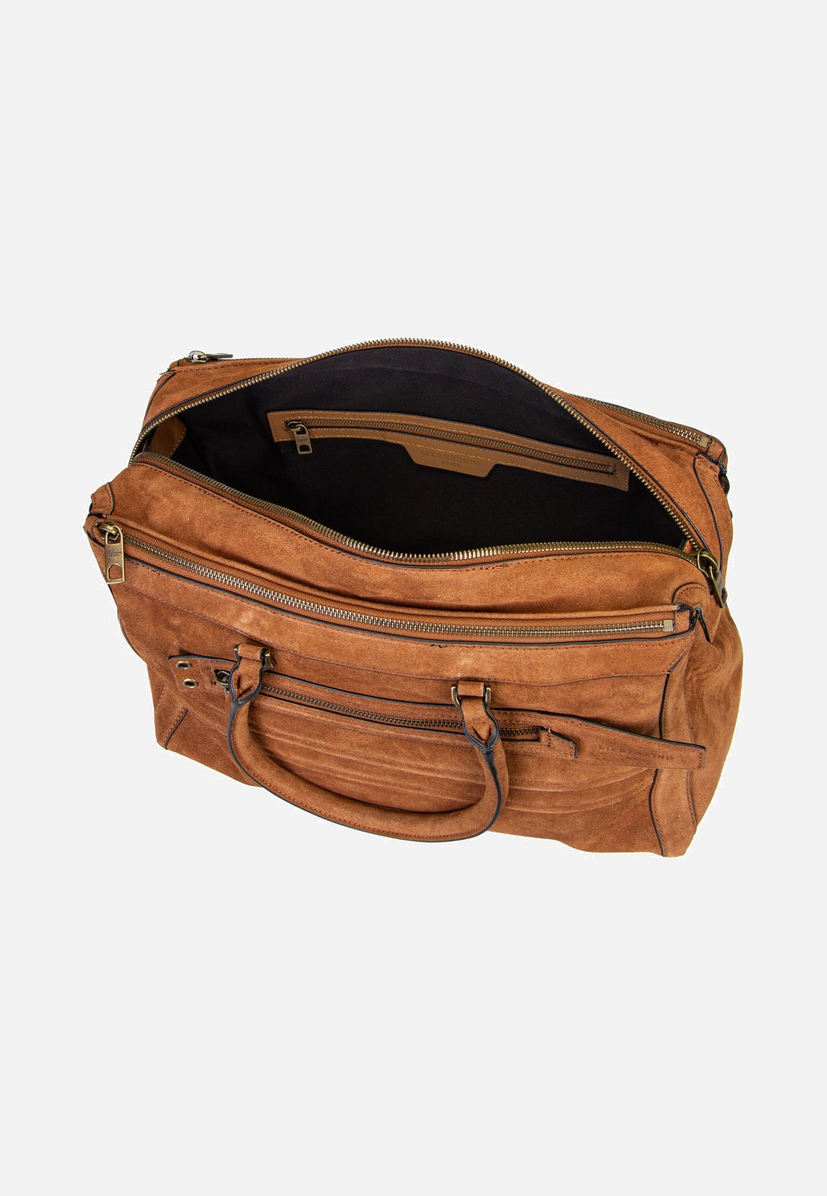 Liebeskind Berlin Delia Satchel M Suede Brown Satchel