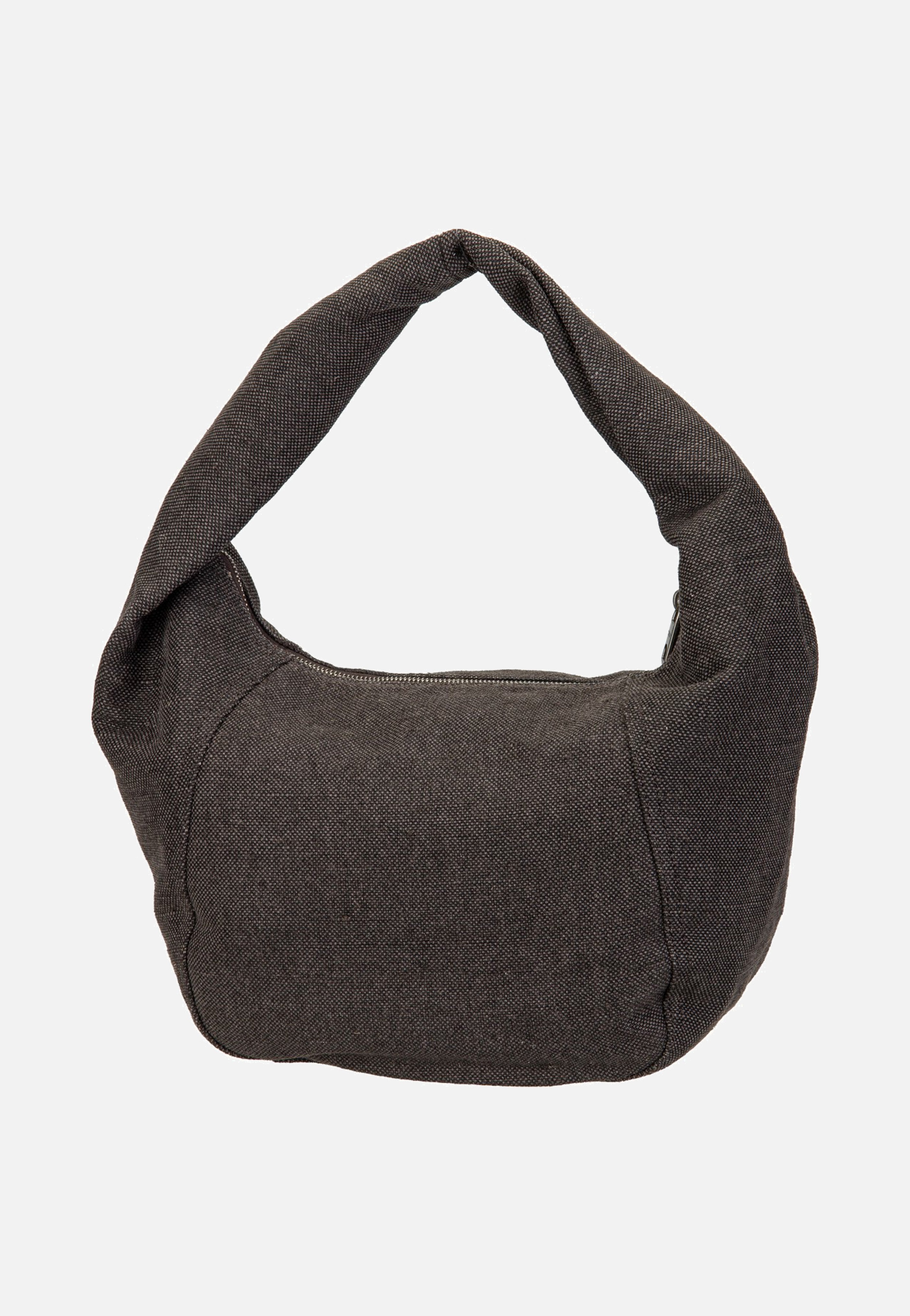 Liebeskind Berlin Farrah II Hobo M Heavy Canvas Washed Deep Soil Hobo Bag