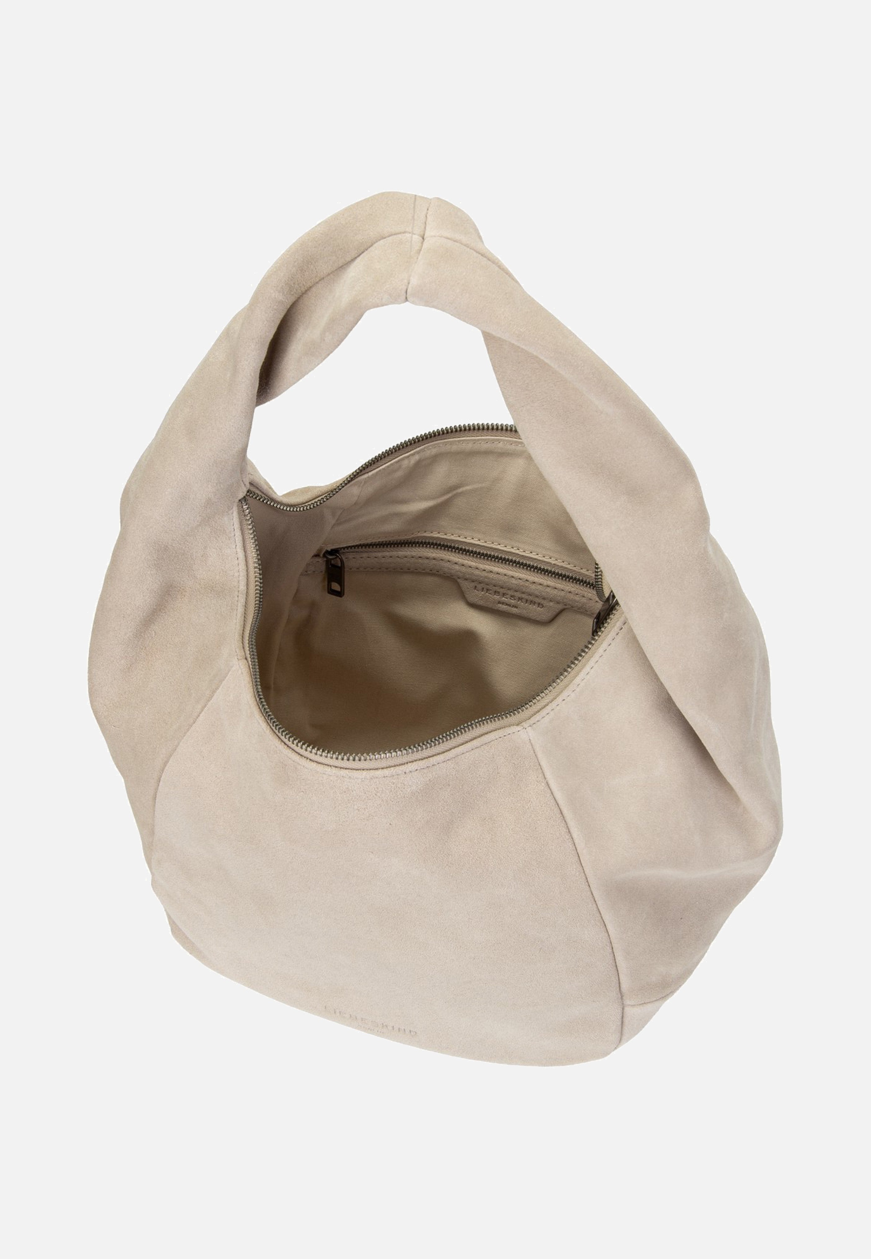 Liebeskind Berlin Farrah II Hobo M Hydro Suede Beige Hobo Bag