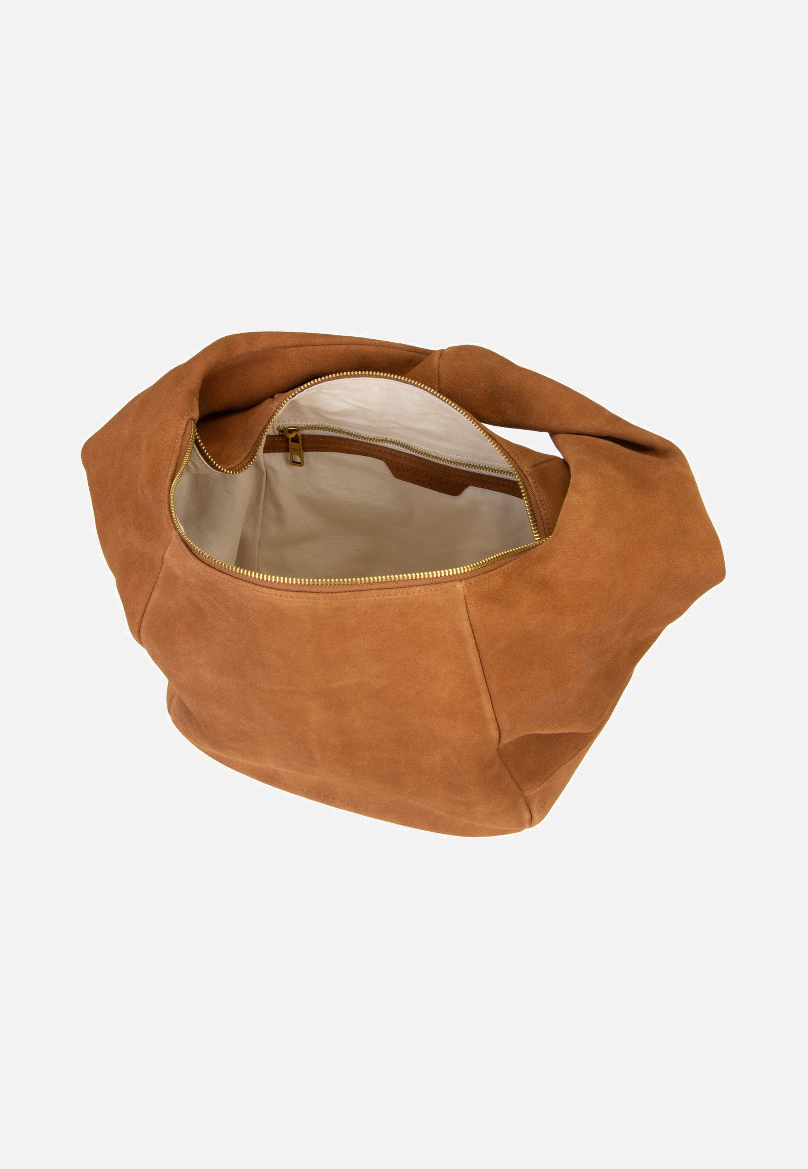 Liebeskind Berlin Farrah II Hobo M Hydro Suede Brown Hobo Bag