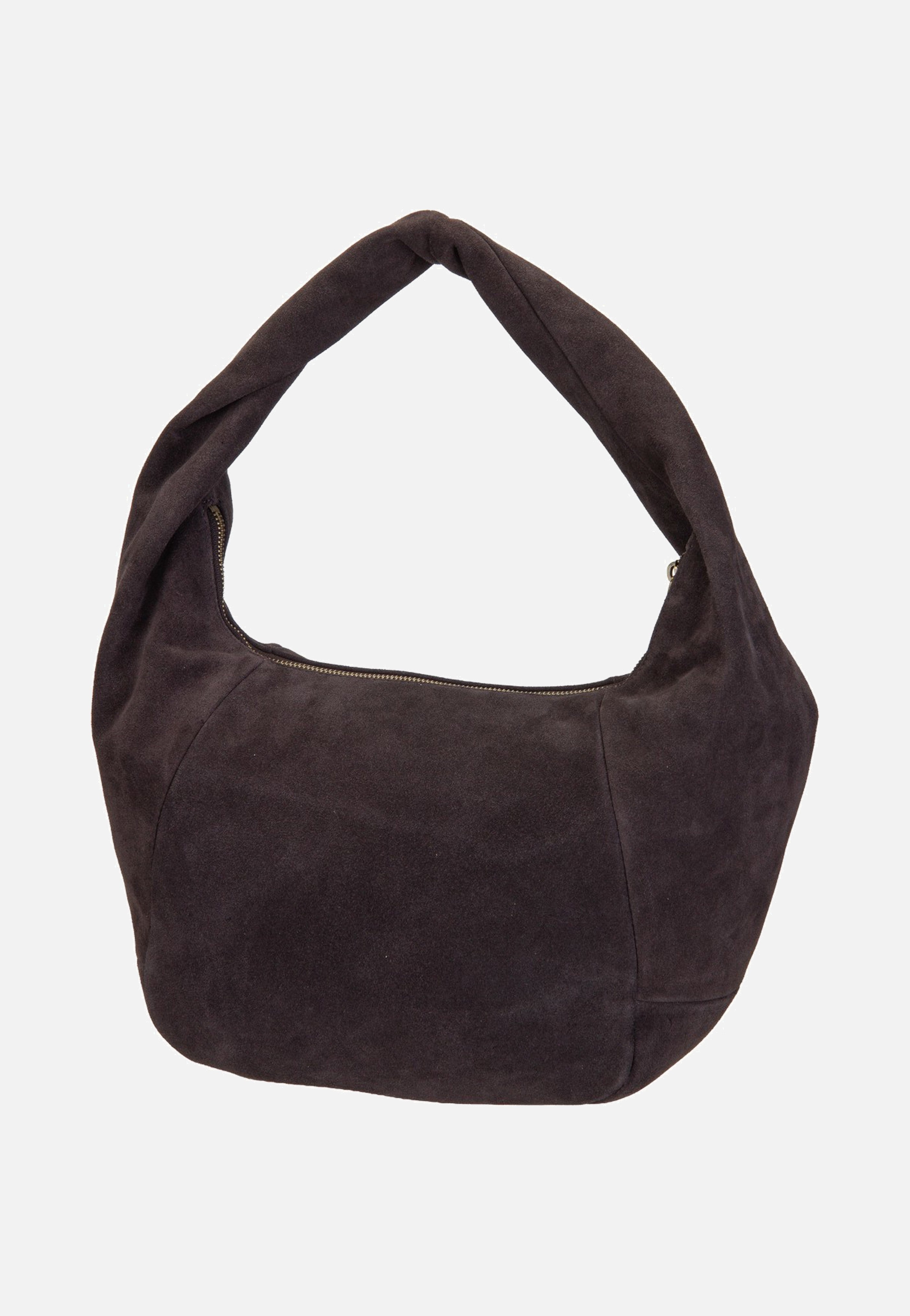 Liebeskind Berlin Farrah II Hobo M Hydro Suede Deep Soil Hobo Bag