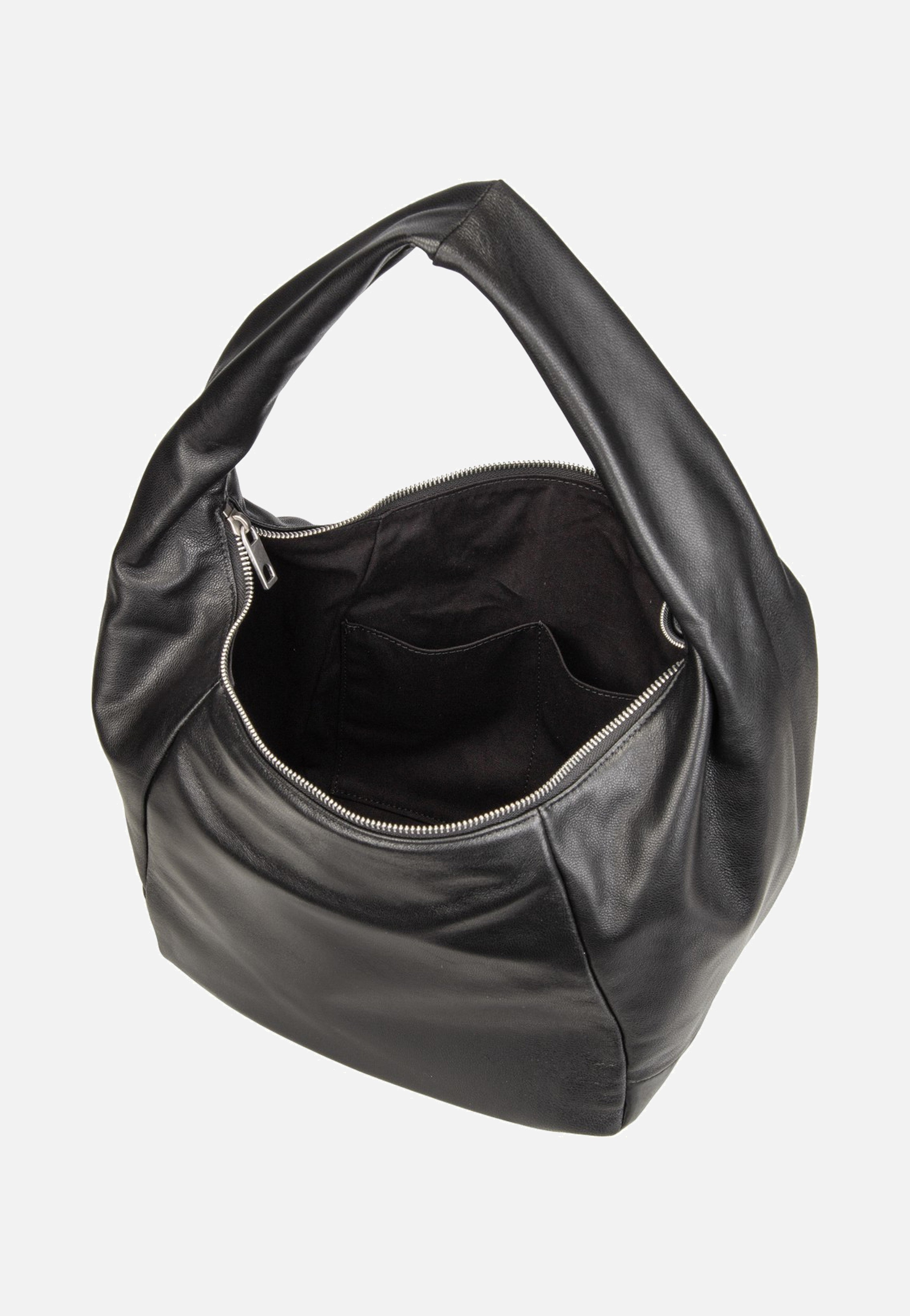 Liebeskind Berlin Farrah M Vintage Goat Black Hobo Bag