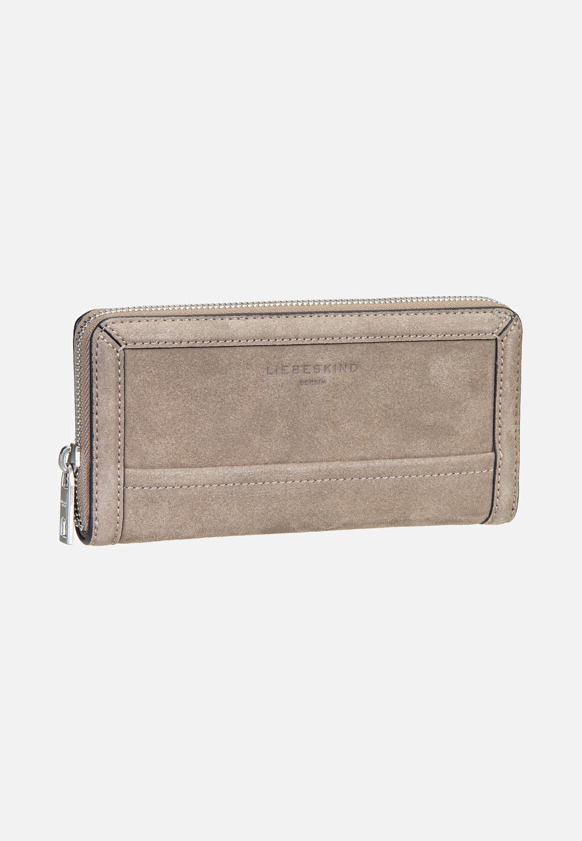 Liebeskind Berlin Gigi L Suede Neutral Grey Portemonnaie