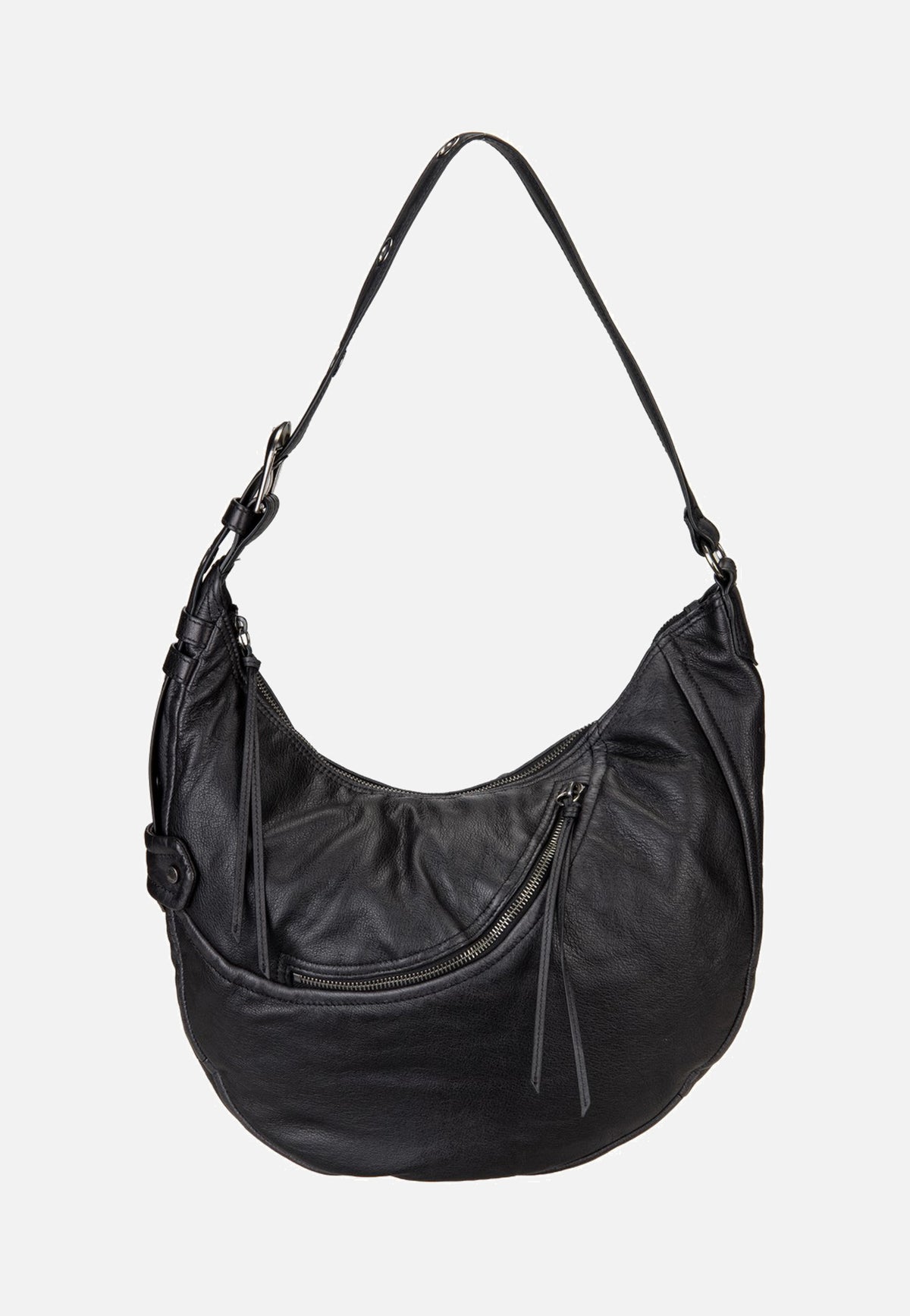 Liebeskind Berlin Luna Hobo M 3D Leather Black Hobo Bag