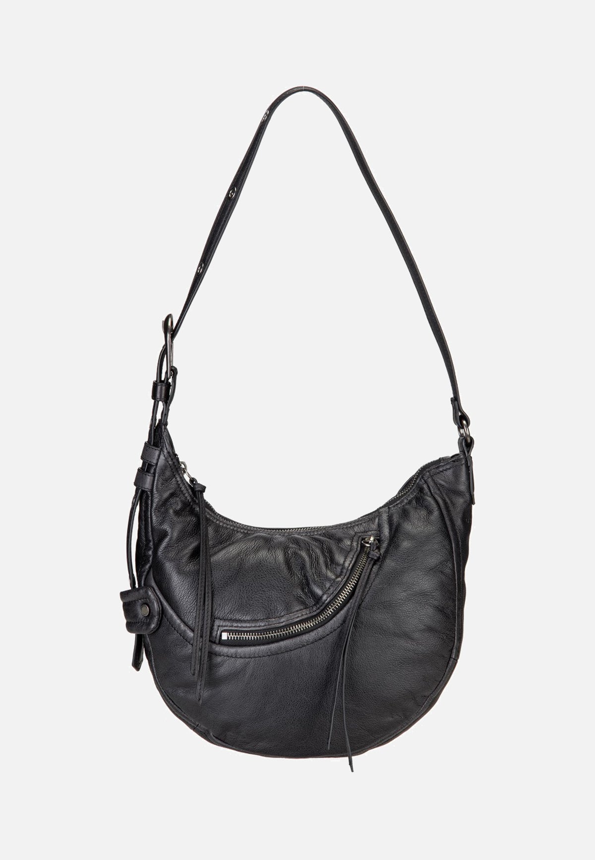 Liebeskind Berlin Luna Hobo S 3D Leather Black Hobo Bag