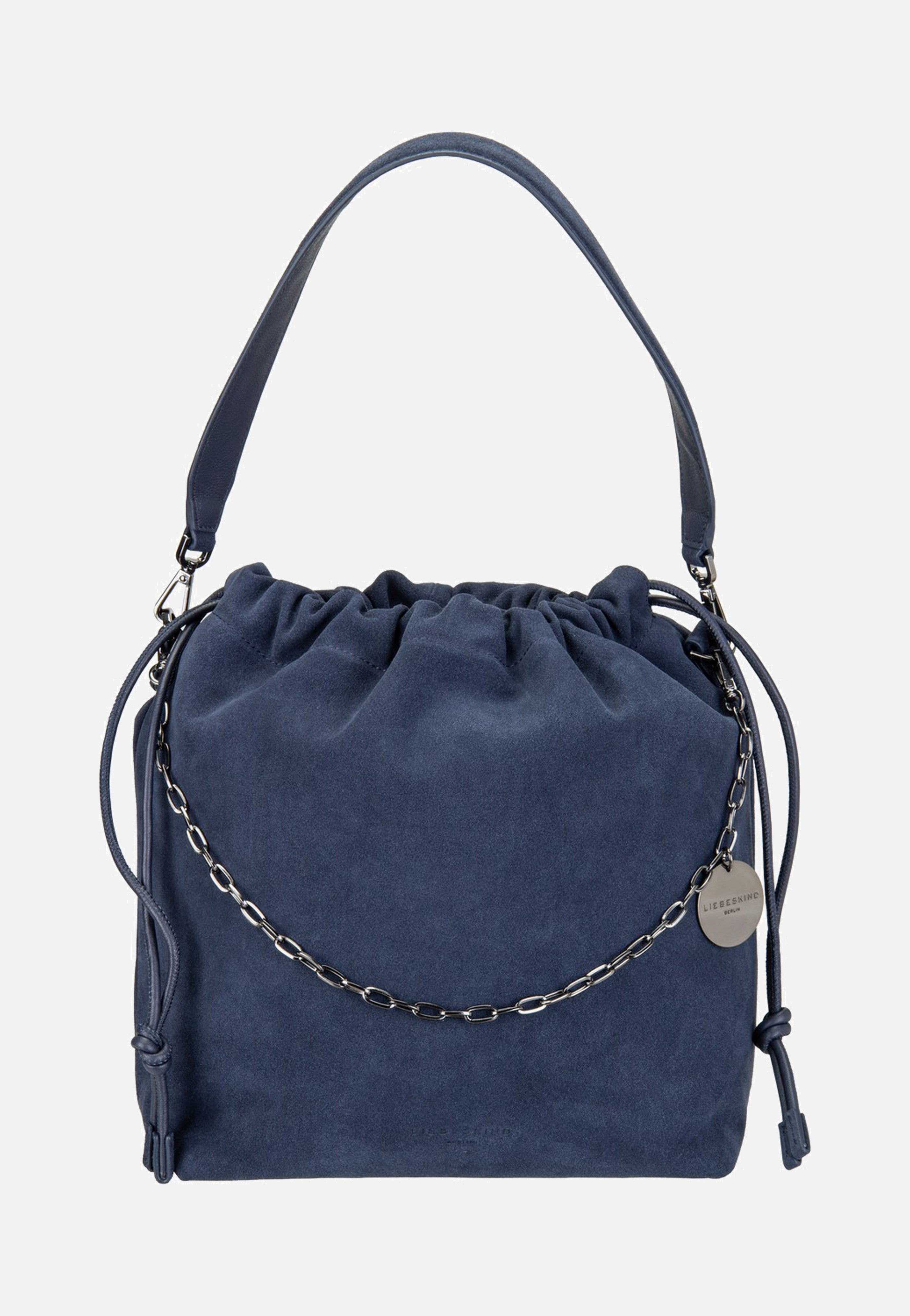 Liebeskind Berlin Lya II Hobo M Hydro Suede Peacoat Bucket Bag
