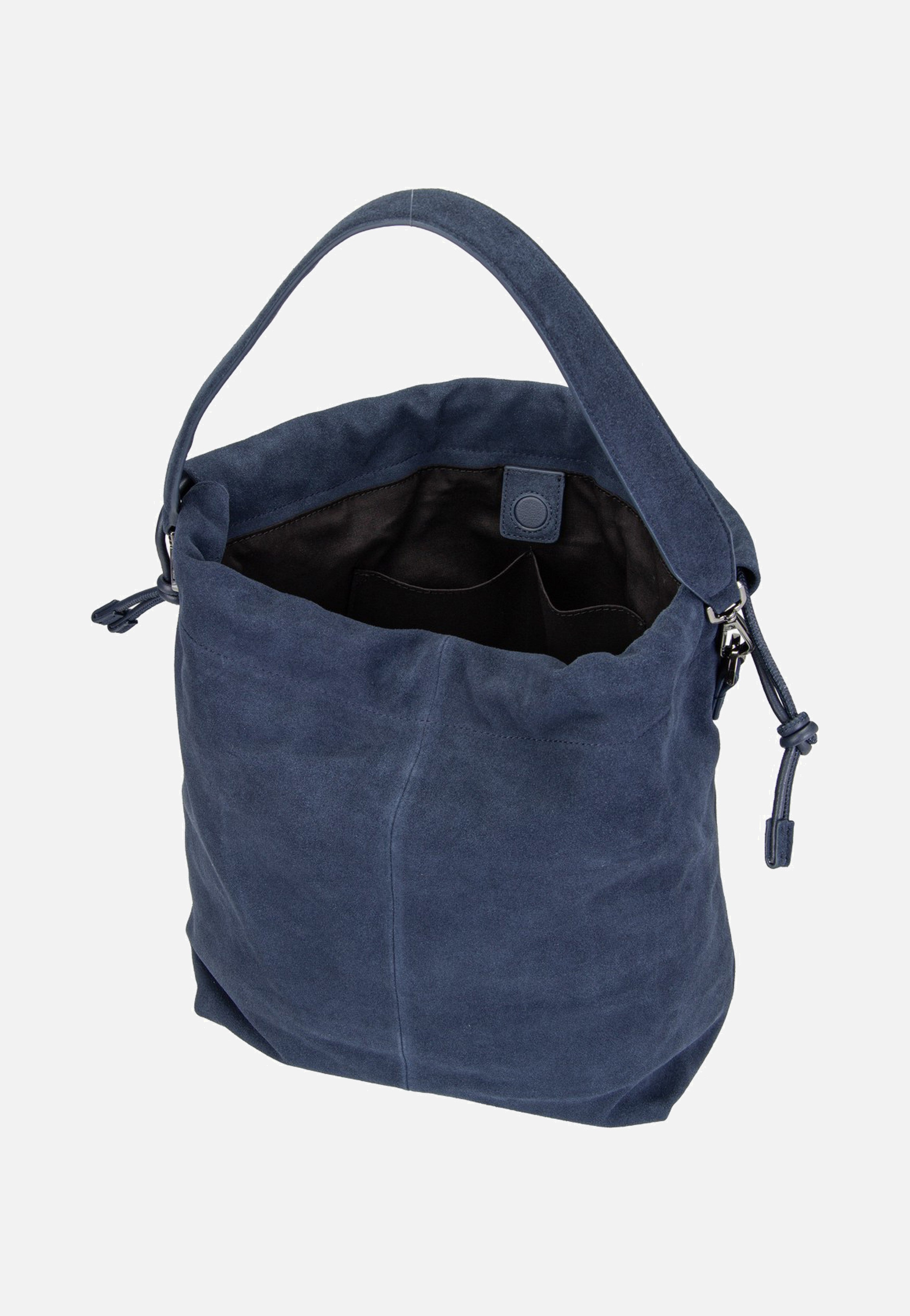 Liebeskind Berlin Lya II Hobo M Hydro Suede Peacoat Bucket Bag