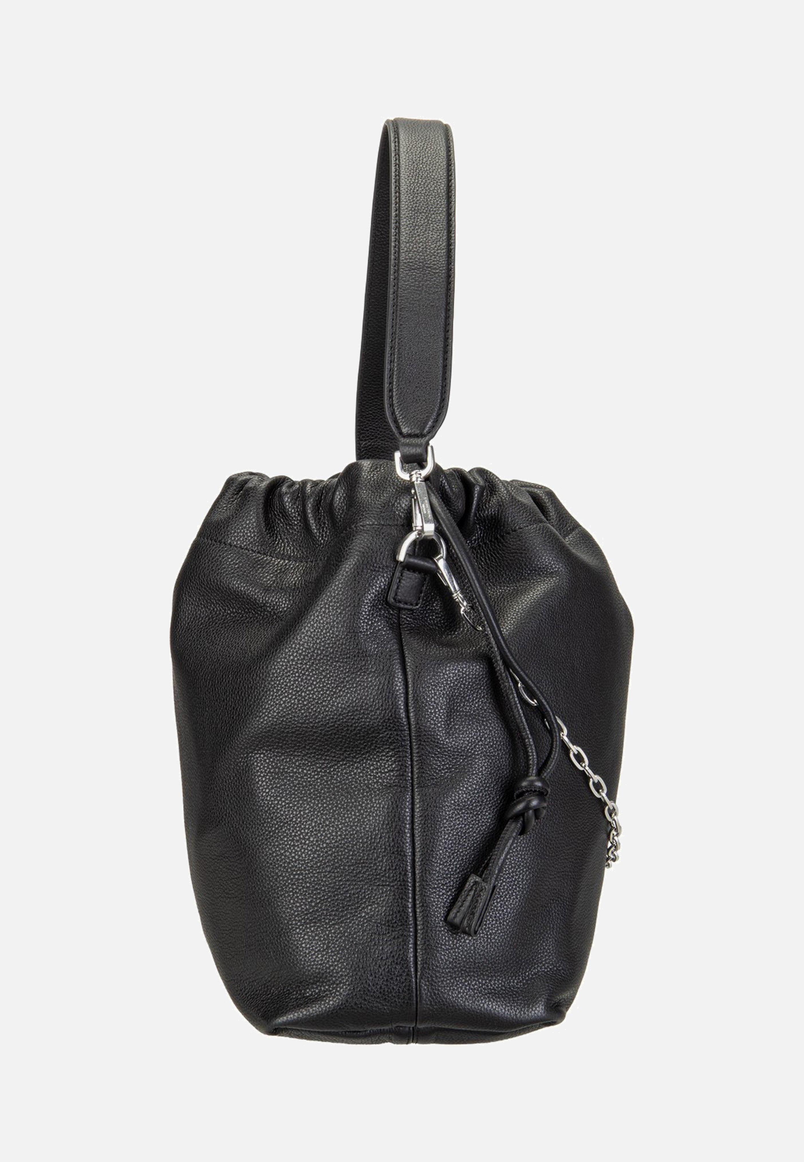 Liebeskind Berlin Lya II Hobo M Small Pebble Black Bucket Bag