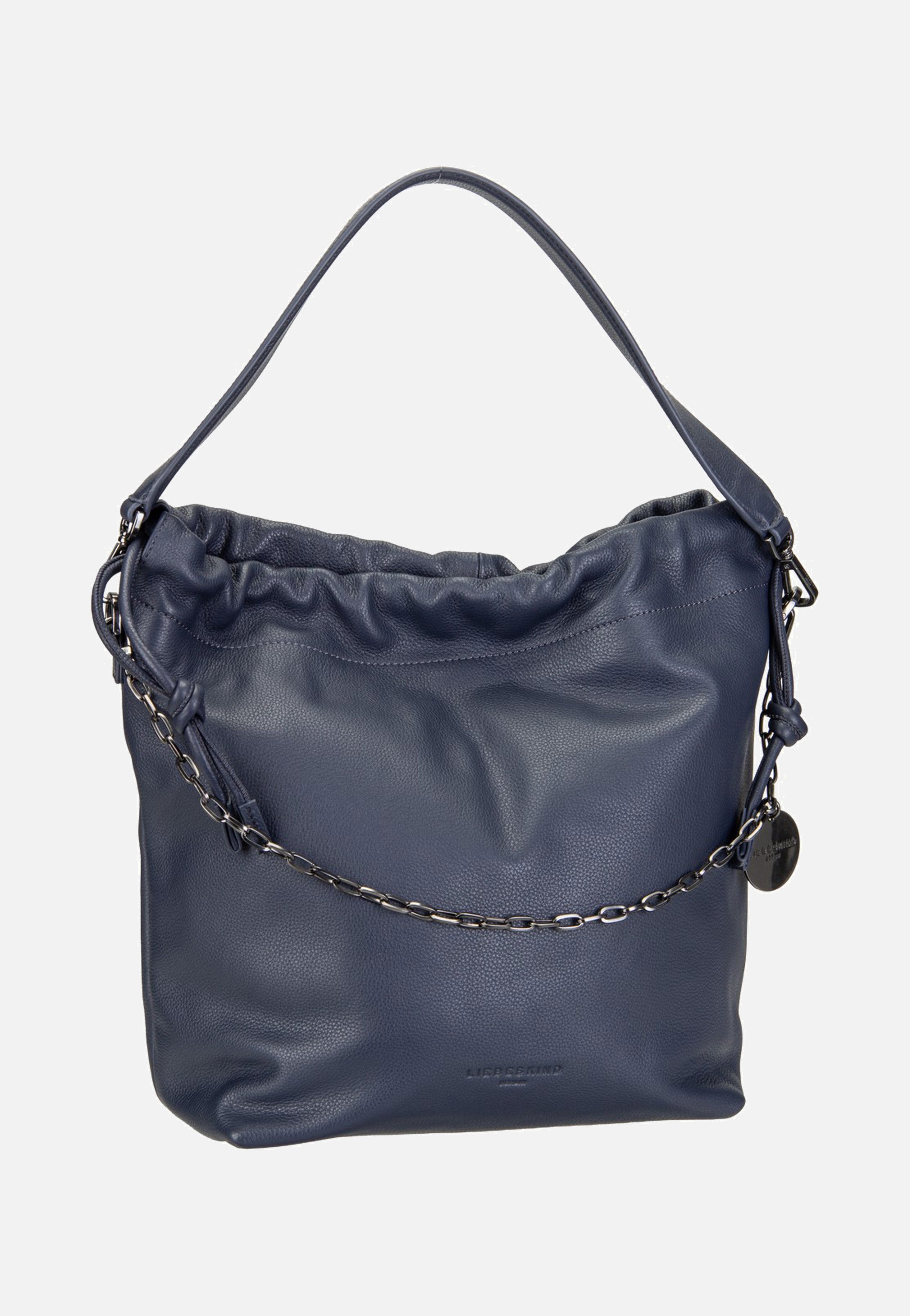 Liebeskind Berlin Lya II Hobo M Small Pebble Peacoat Bucket Bag