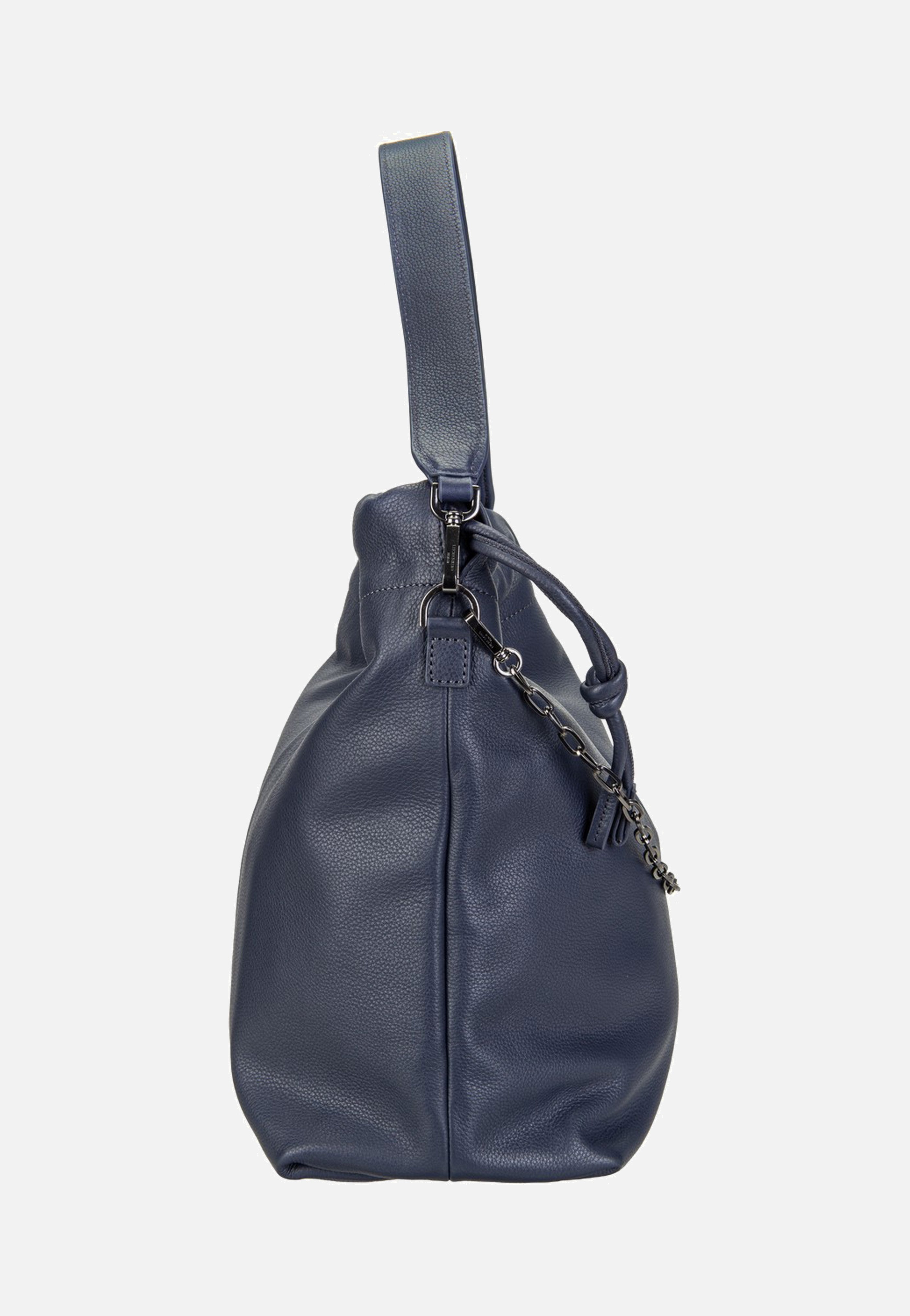 Liebeskind Berlin Lya II Hobo M Small Pebble Peacoat Bucket Bag