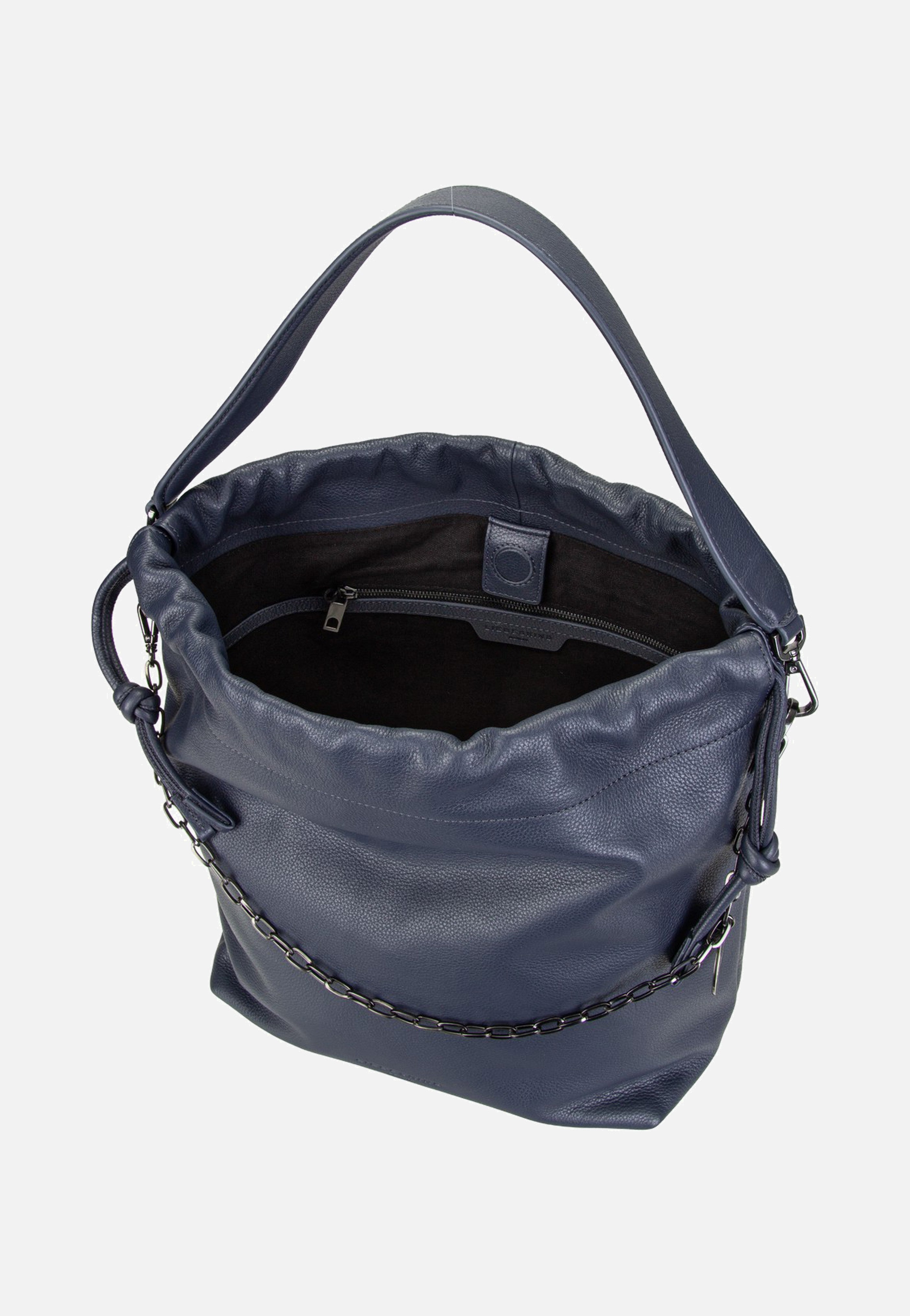 Liebeskind Berlin Lya II Hobo M Small Pebble Peacoat Bucket Bag