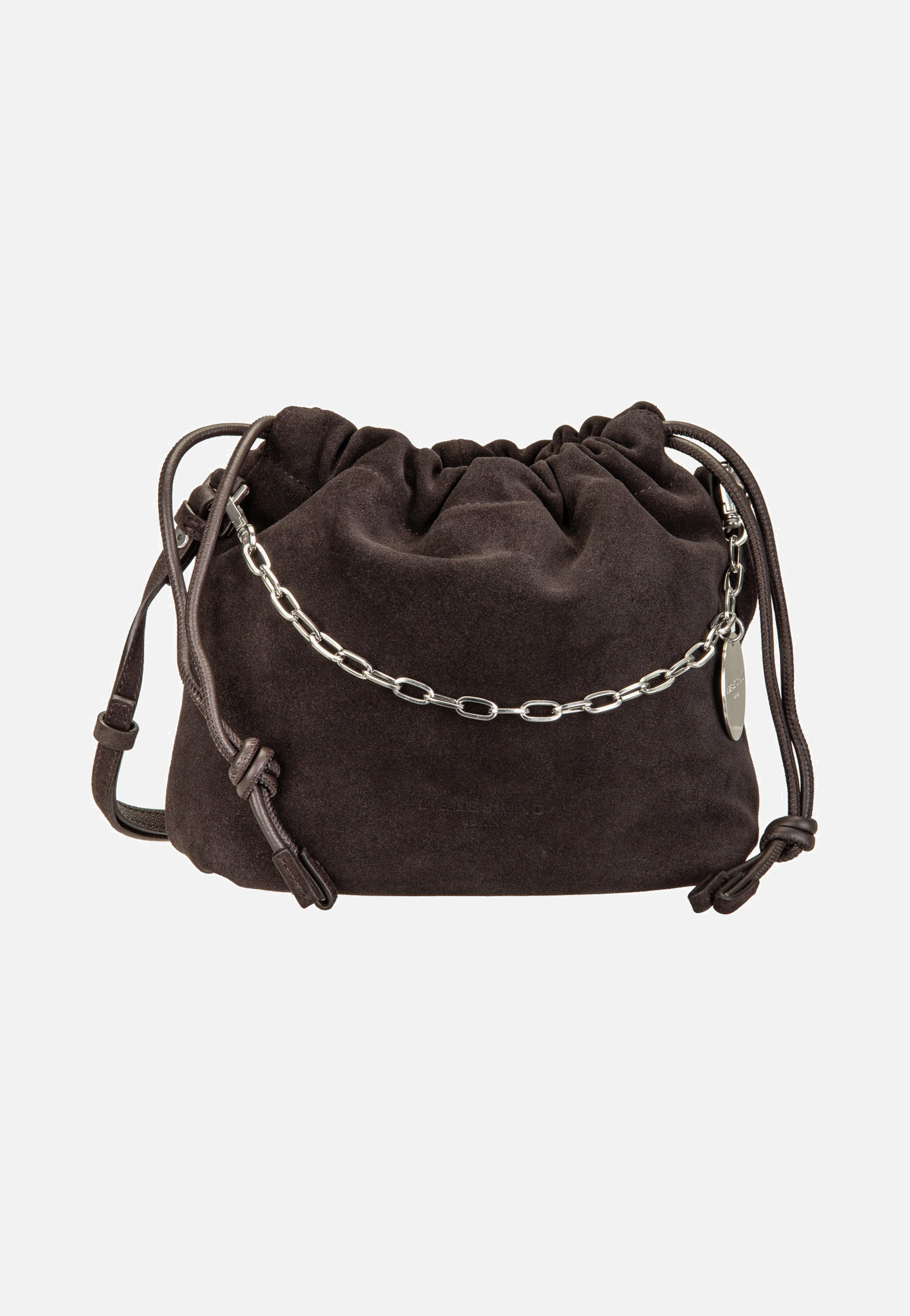 Liebeskind Berlin Lya II Hobo S Hydro Suede Deep Soil Crossbody Bag