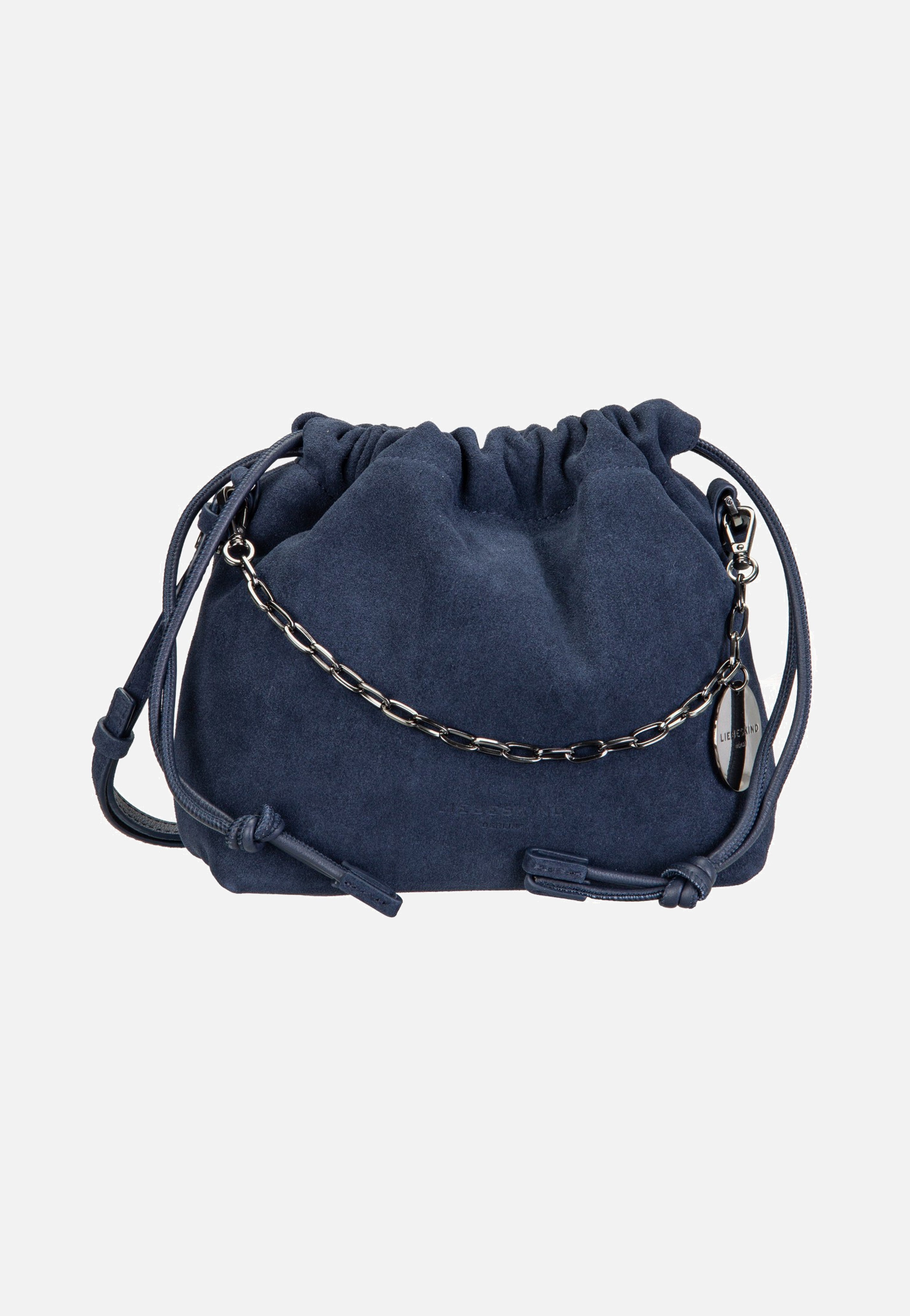 Liebeskind Berlin Lya II Hobo S Hydro Suede Peacoat Crossbody Bag
