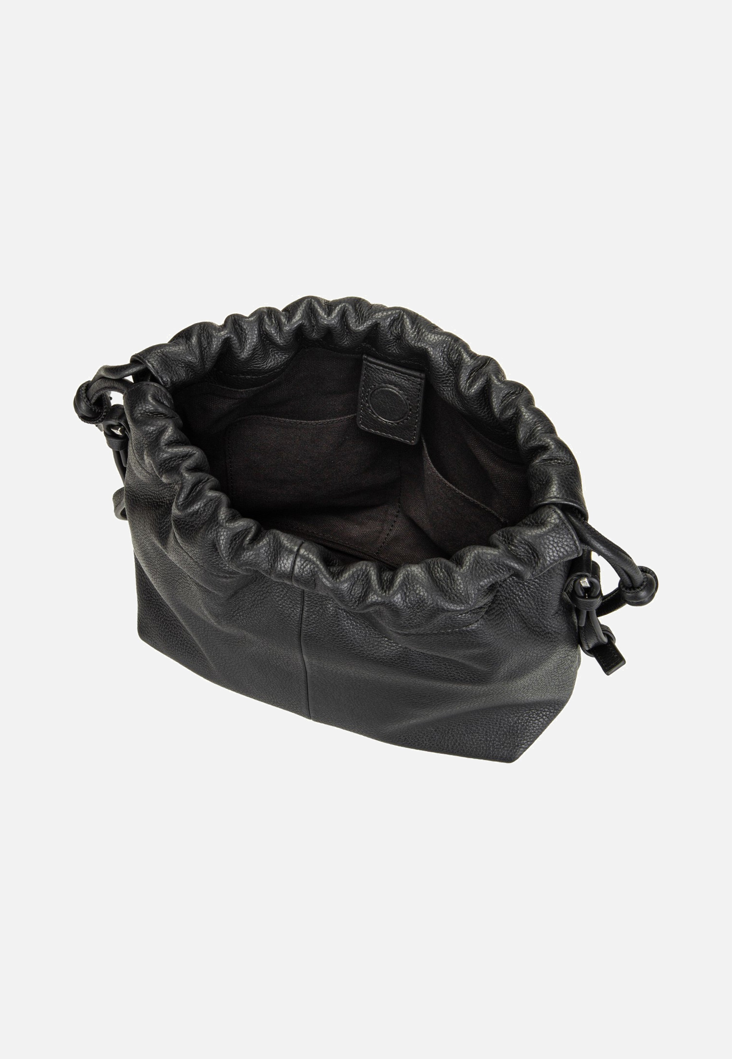 Liebeskind Berlin Lya II Hobo S Small Pebble Black Bucket Bag