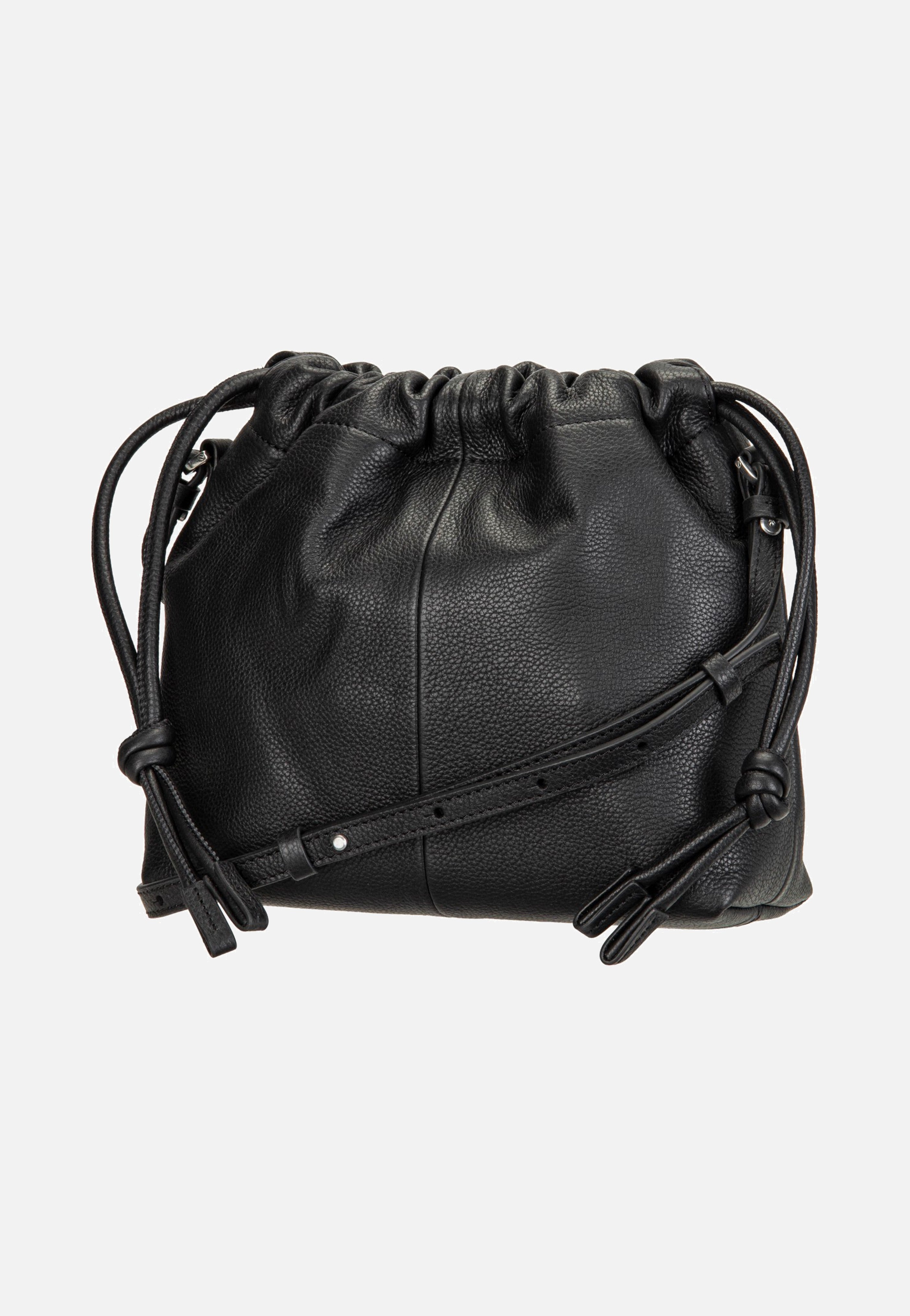 Liebeskind Berlin Lya II Hobo S Small Pebble Black Bucket Bag