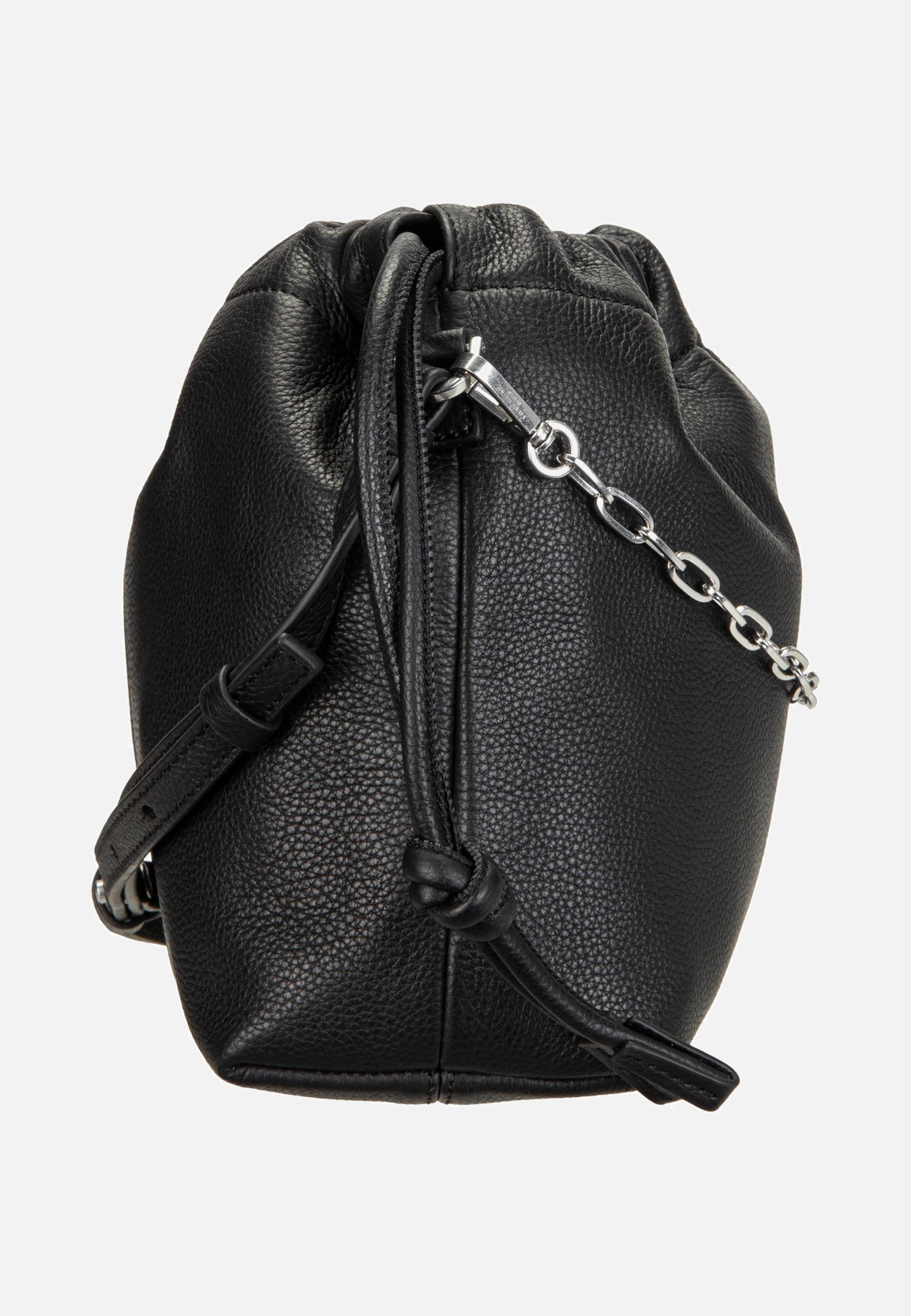 Liebeskind Berlin Lya II Hobo S Small Pebble Black Bucket Bag