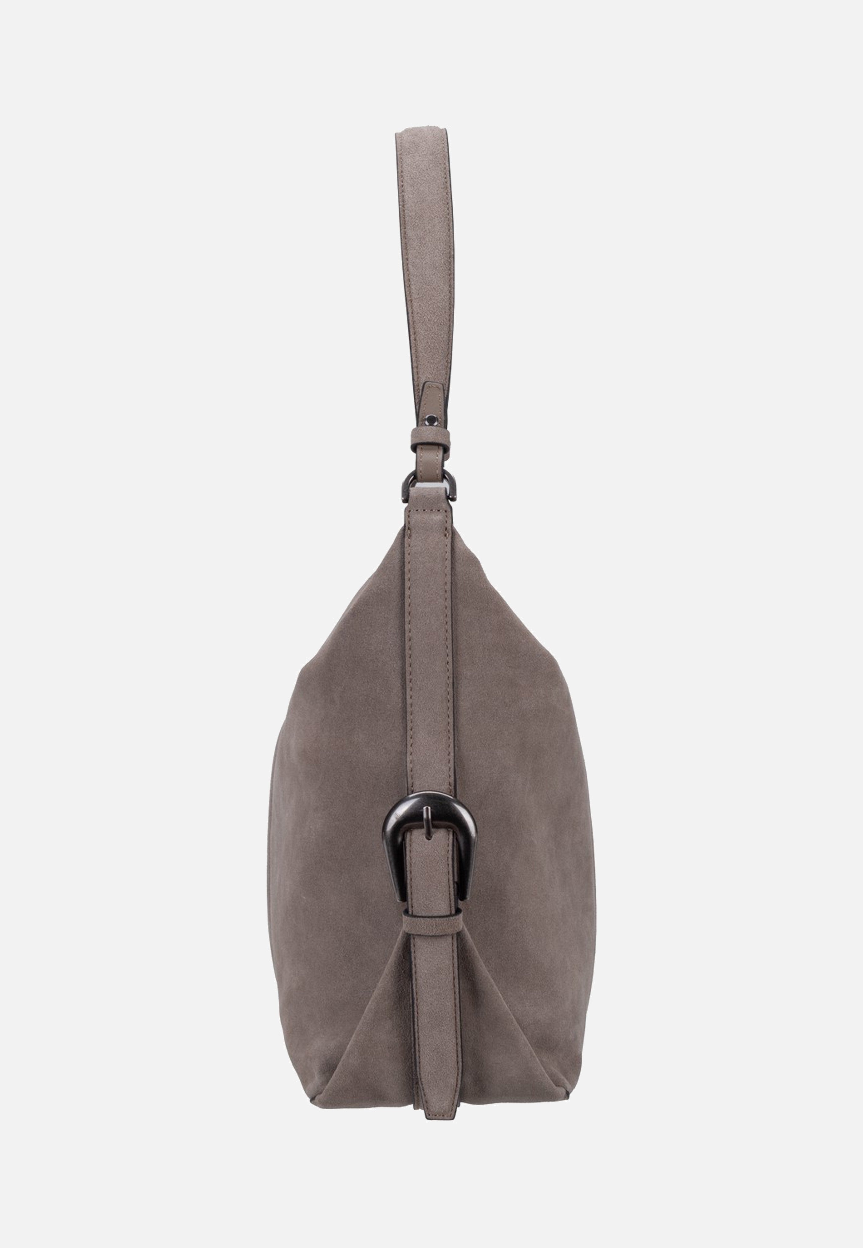 Liebeskind Berlin Paris II Hobo M Hydro Suede Neutral Grey Hobo Bag
