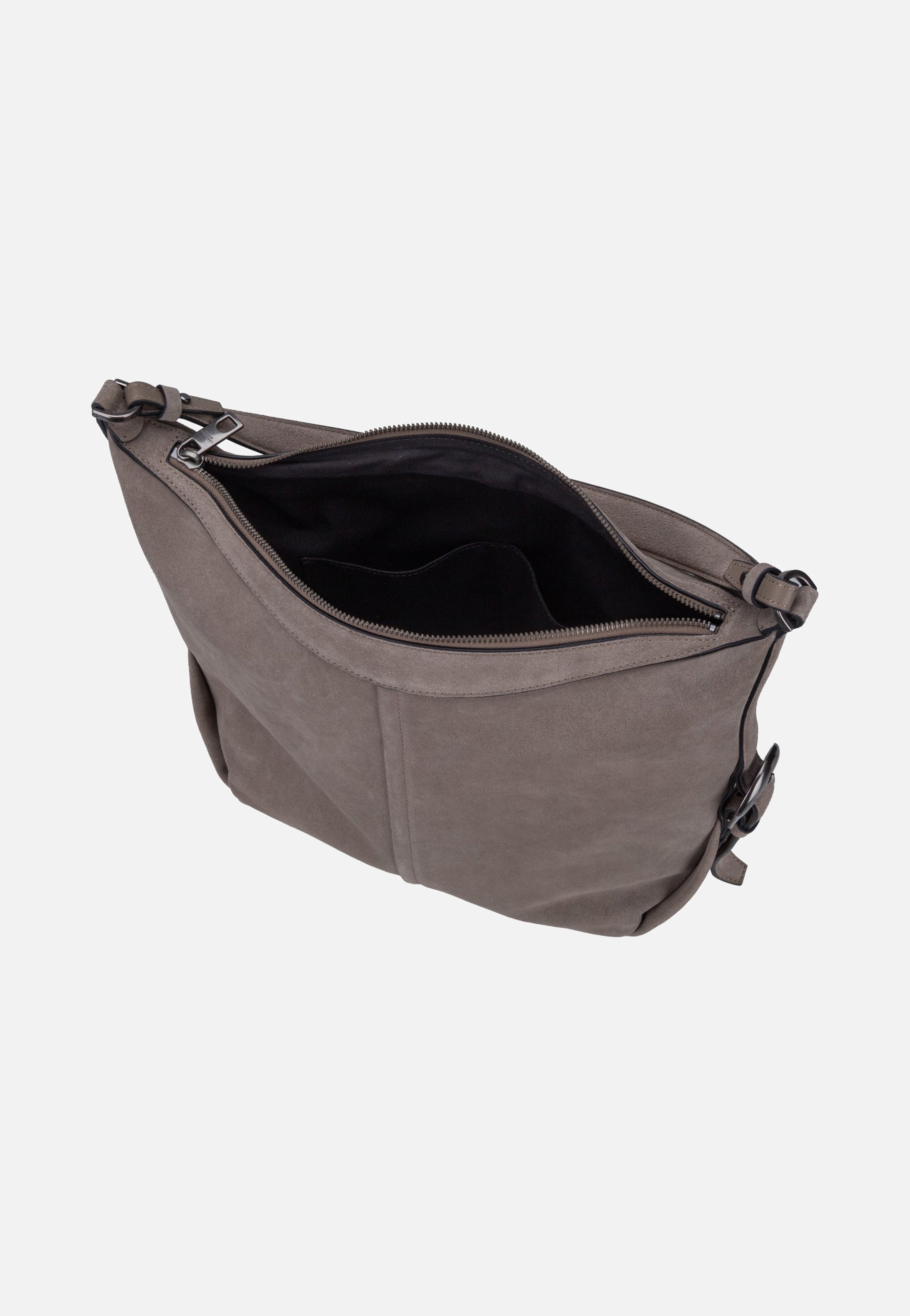 Liebeskind Berlin Paris II Hobo M Hydro Suede Neutral Grey Hobo Bag