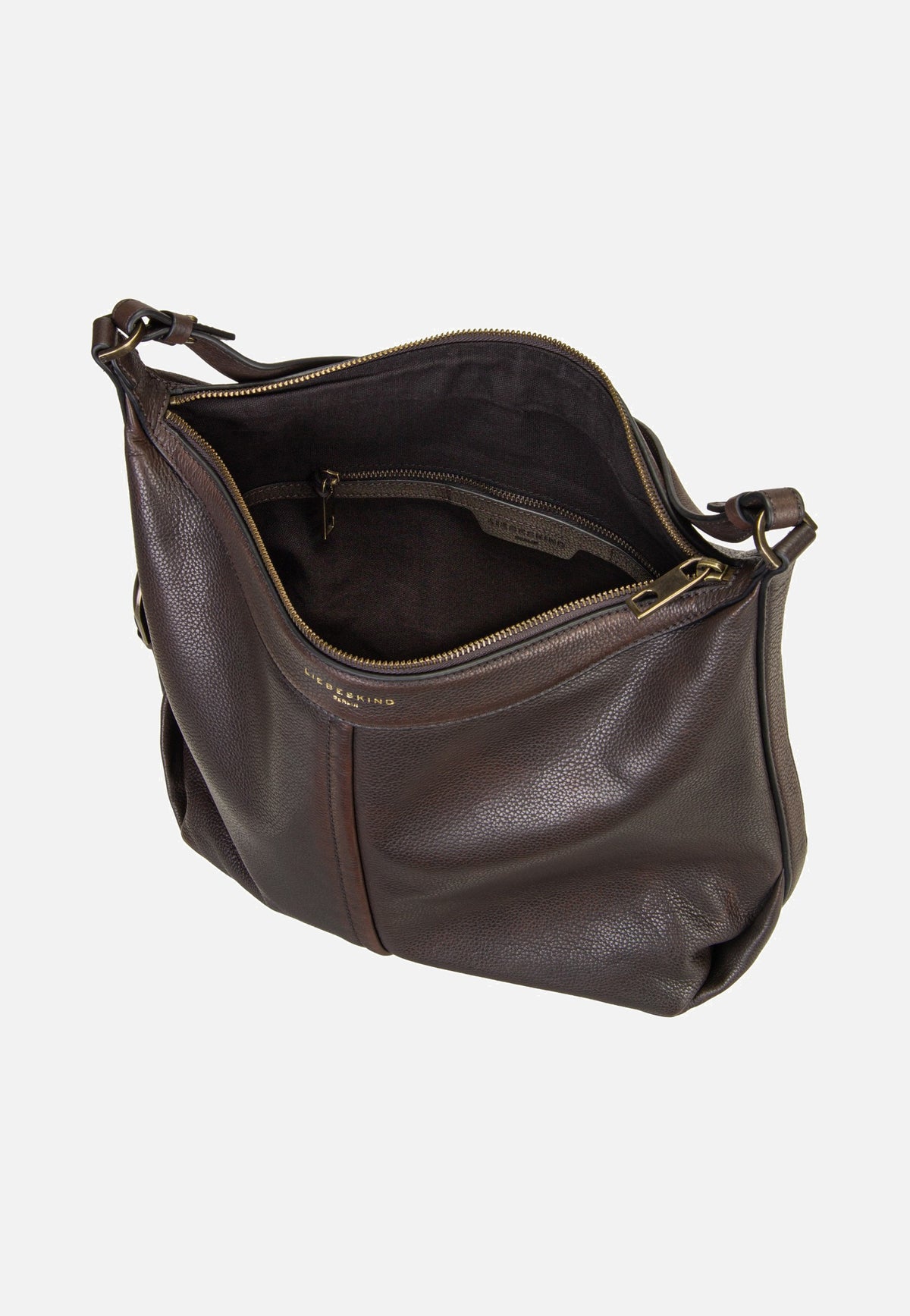 Liebeskind Berlin Paris II Hobo M Vintage Pebble Deep Soil Hobo Bag