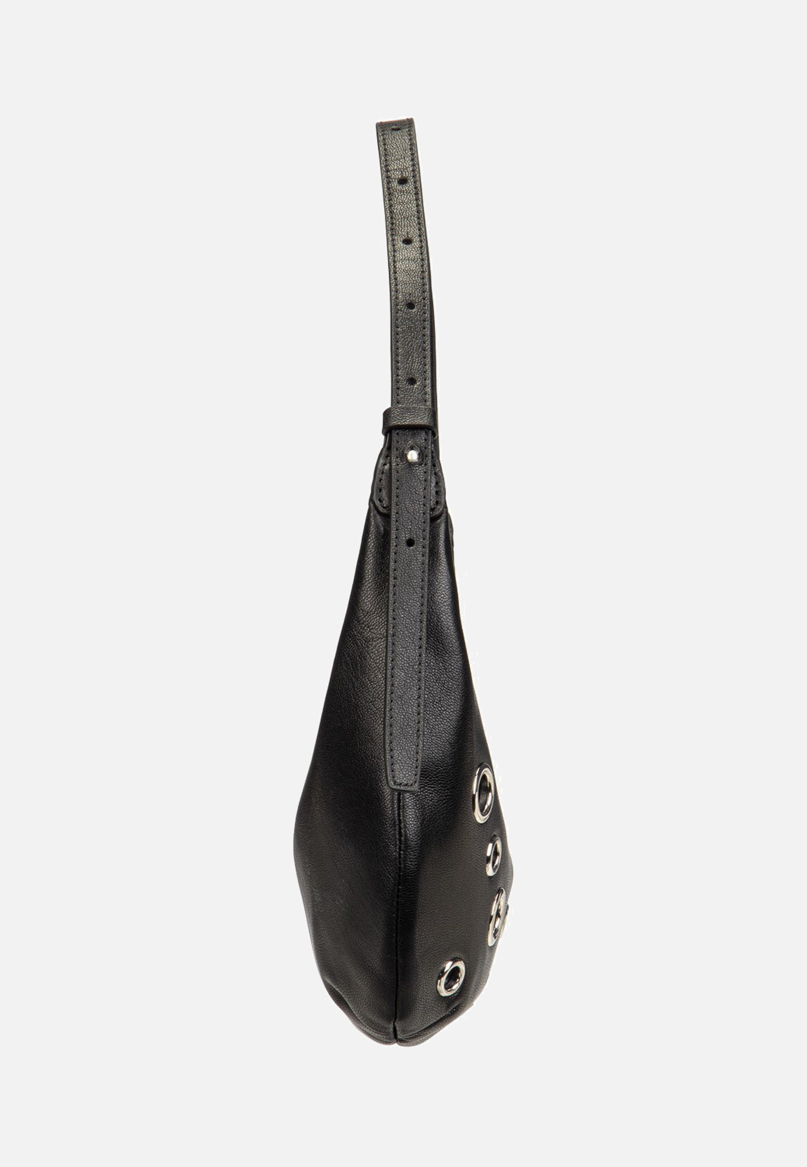 Liebeskind Berlin Ryker Eylets Hobo XS Vintage Goat Black Hobo Bag