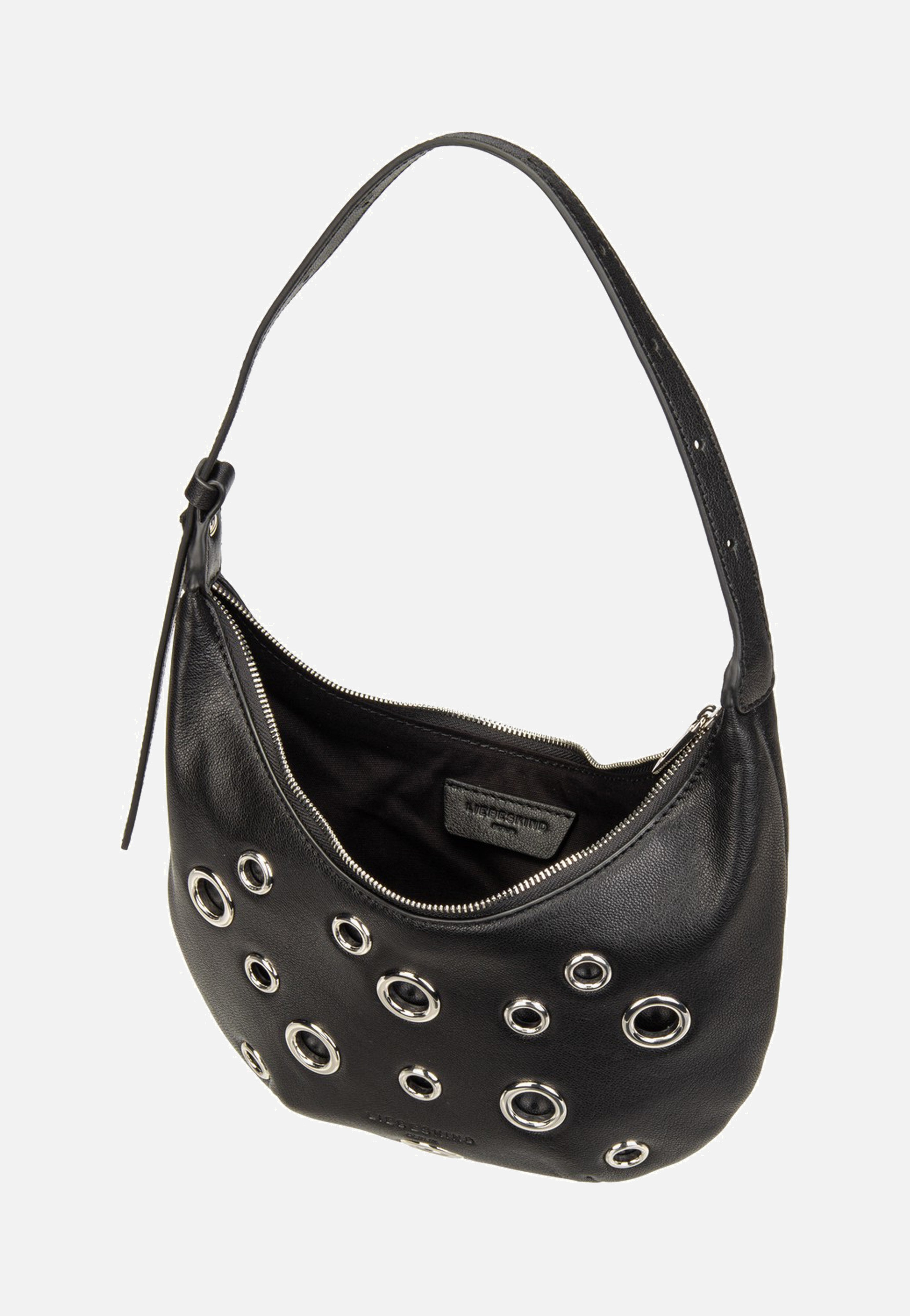 Liebeskind Berlin Ryker Eylets Hobo XS Vintage Goat Black Hobo Bag
