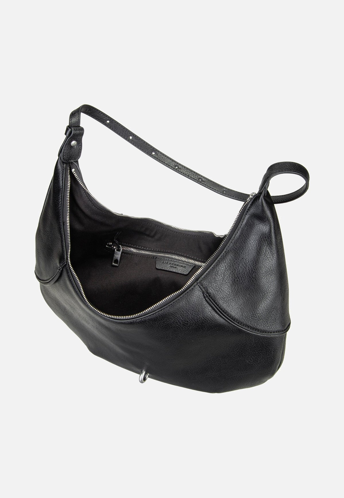Liebeskind Berlin Ryker Hobo M Cow Natural Black Hobo Bag