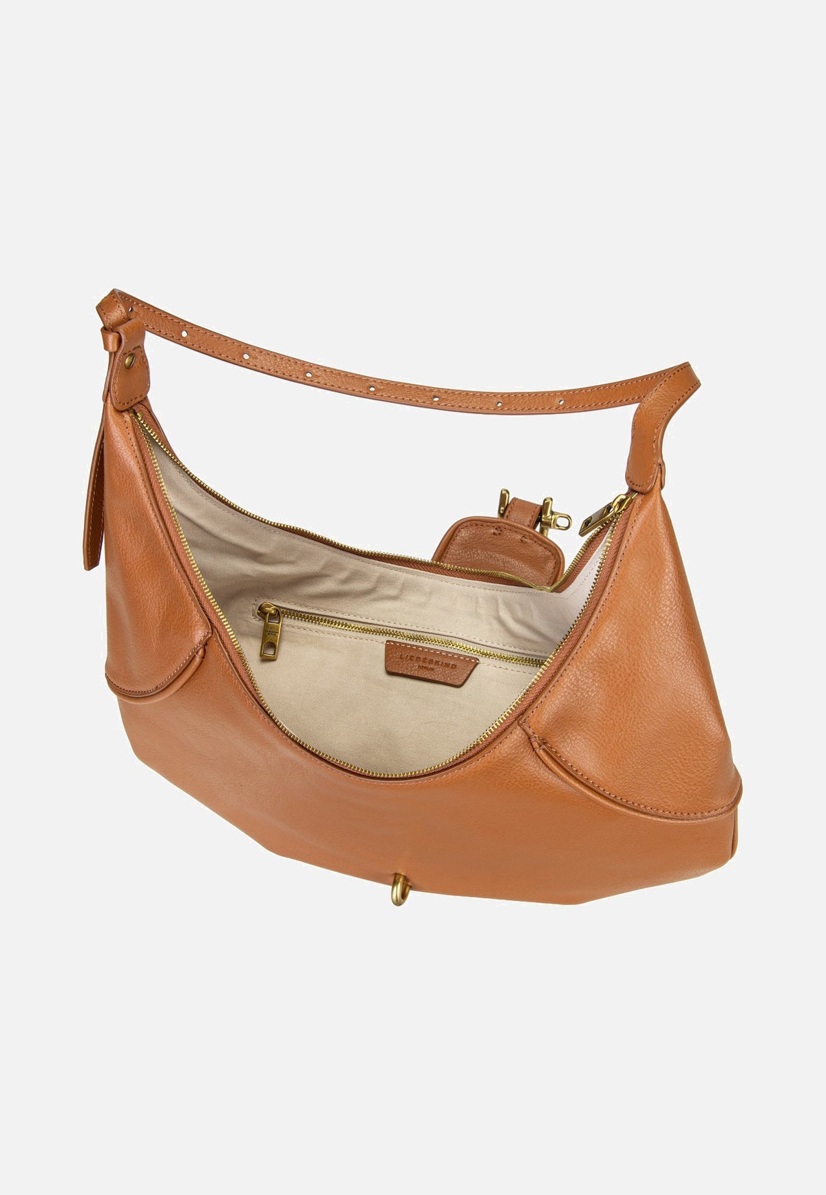 Liebeskind Berlin Ryker Hobo M Cow Natural Cognac Hobo Bag