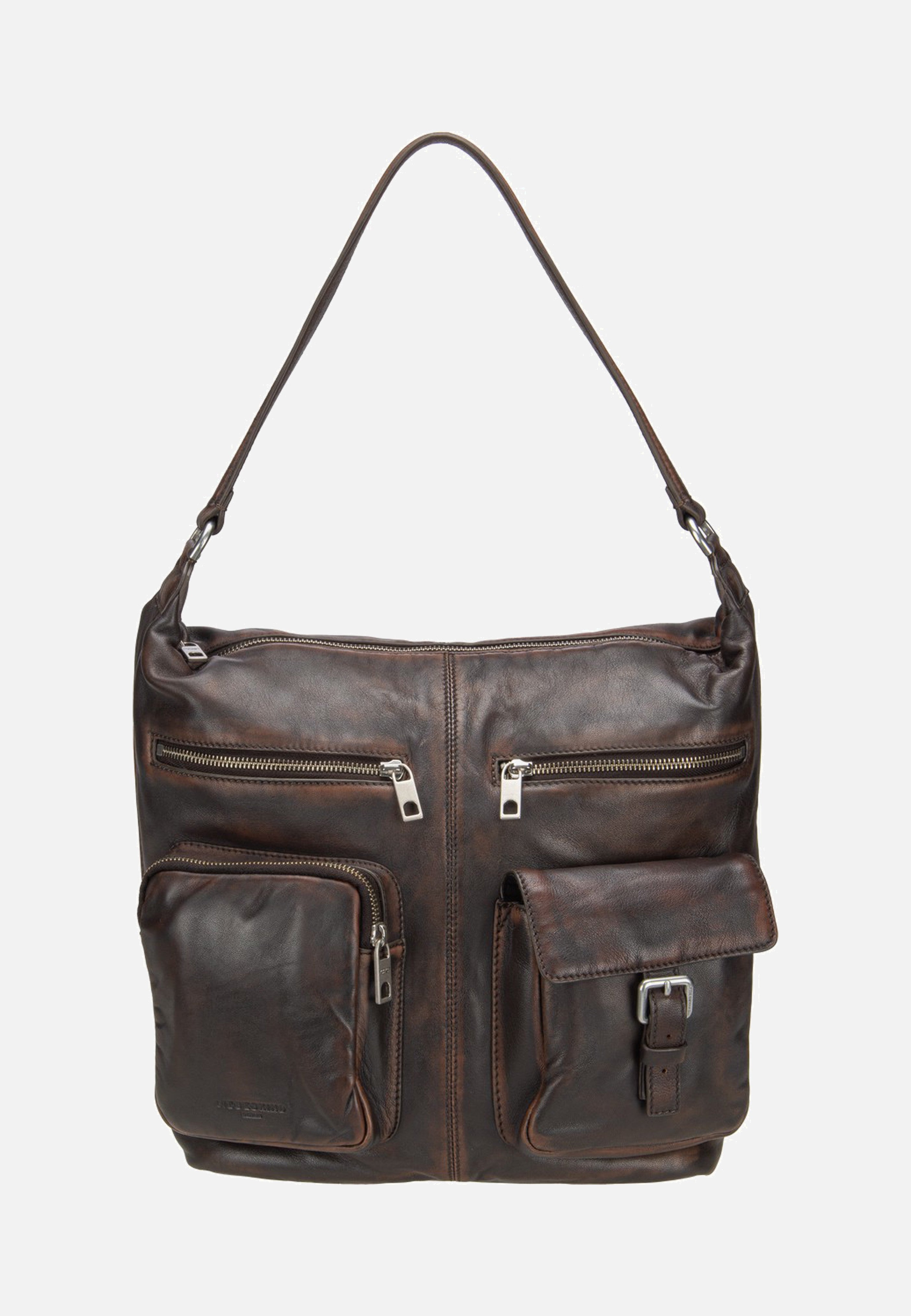 Liebeskind Berlin - Andrea Hobo M Lamb Snowcem Roasted Coconut - Hobo Bag | Women-Image