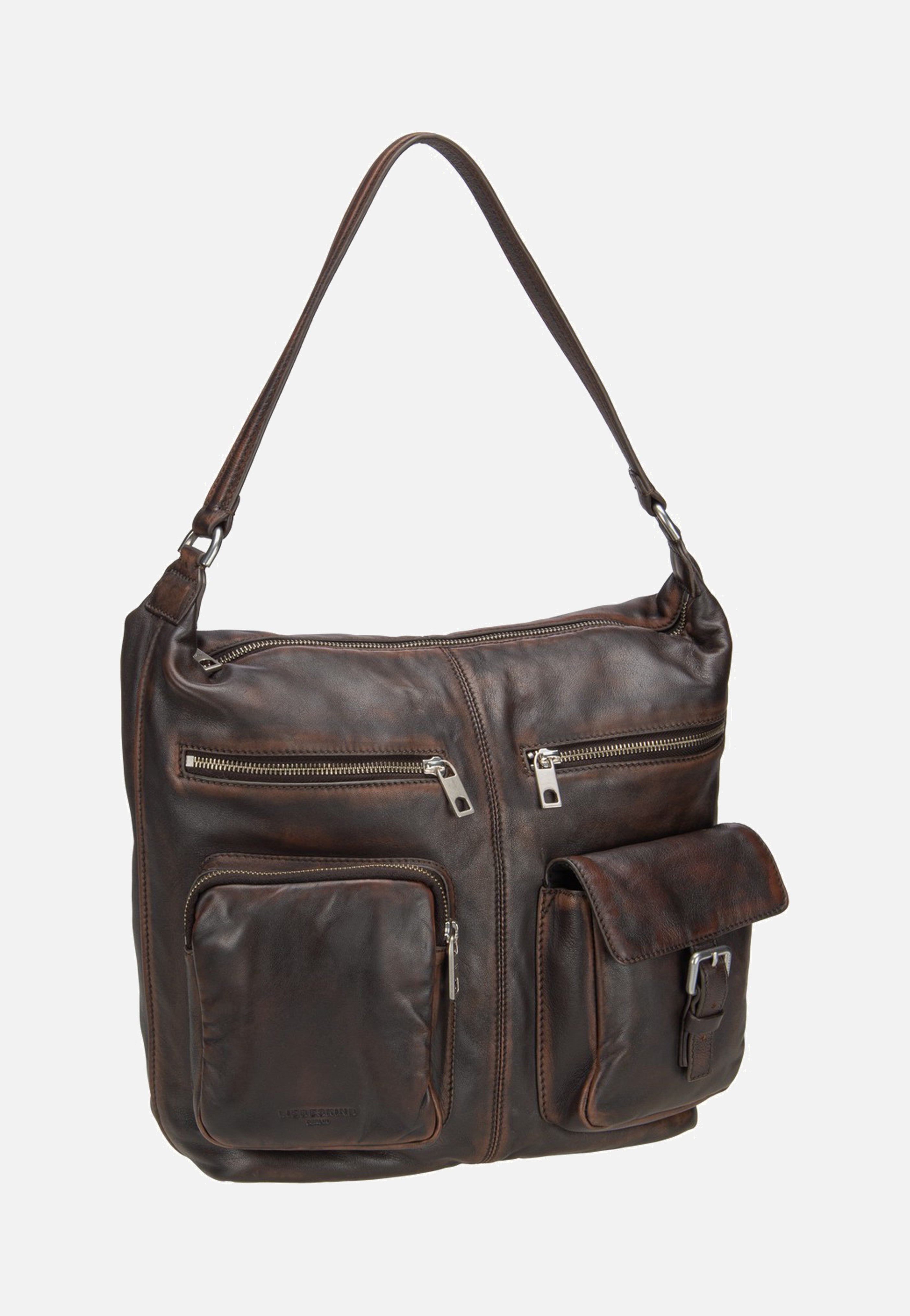 Liebeskind Berlin - Andrea Hobo M Lamb Snowcem Roasted Coconut - Hobo Bag | Women-Image