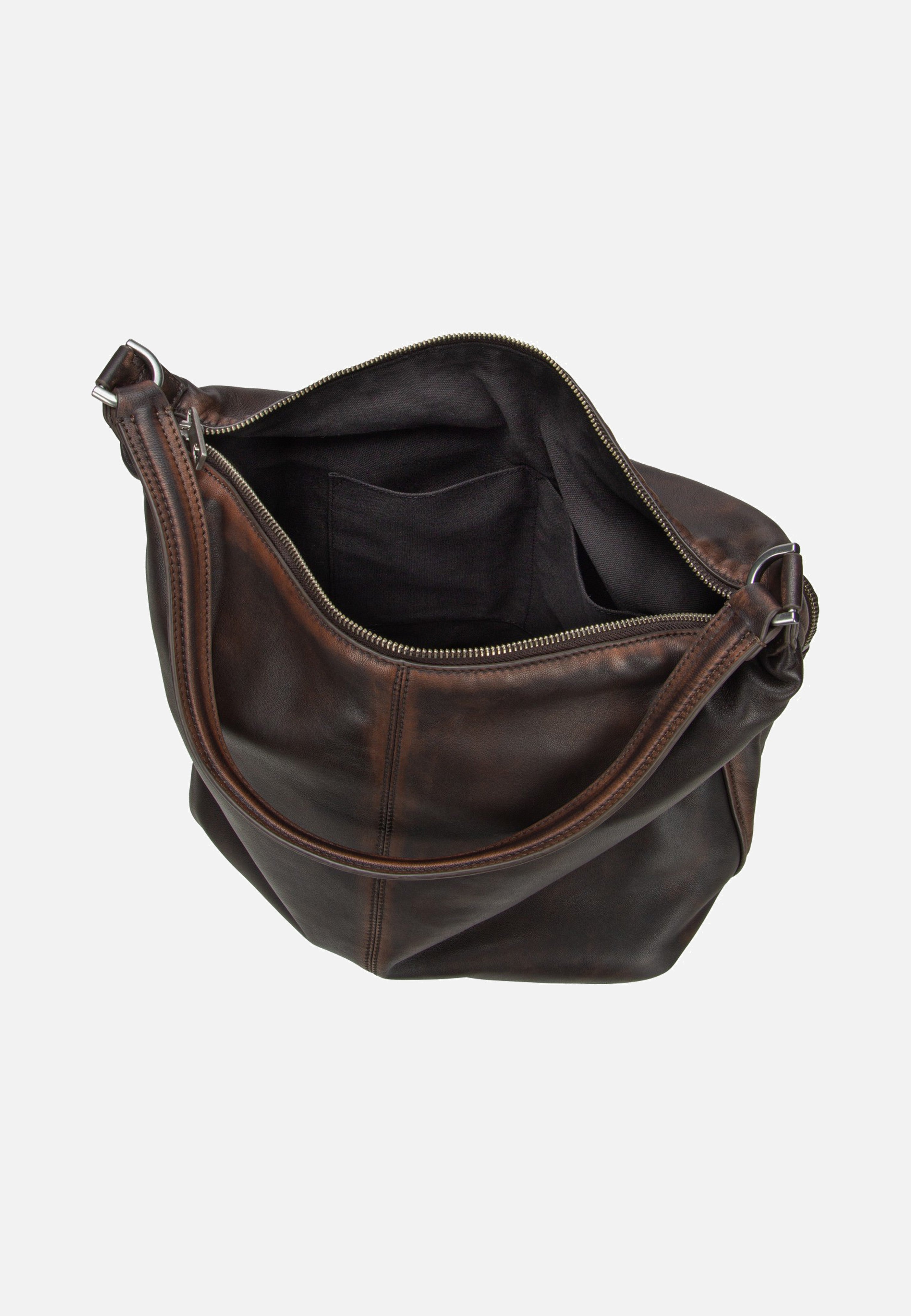 Liebeskind Berlin - Andrea Hobo M Lamb Snowcem Roasted Coconut - Hobo Bag | Women-Image