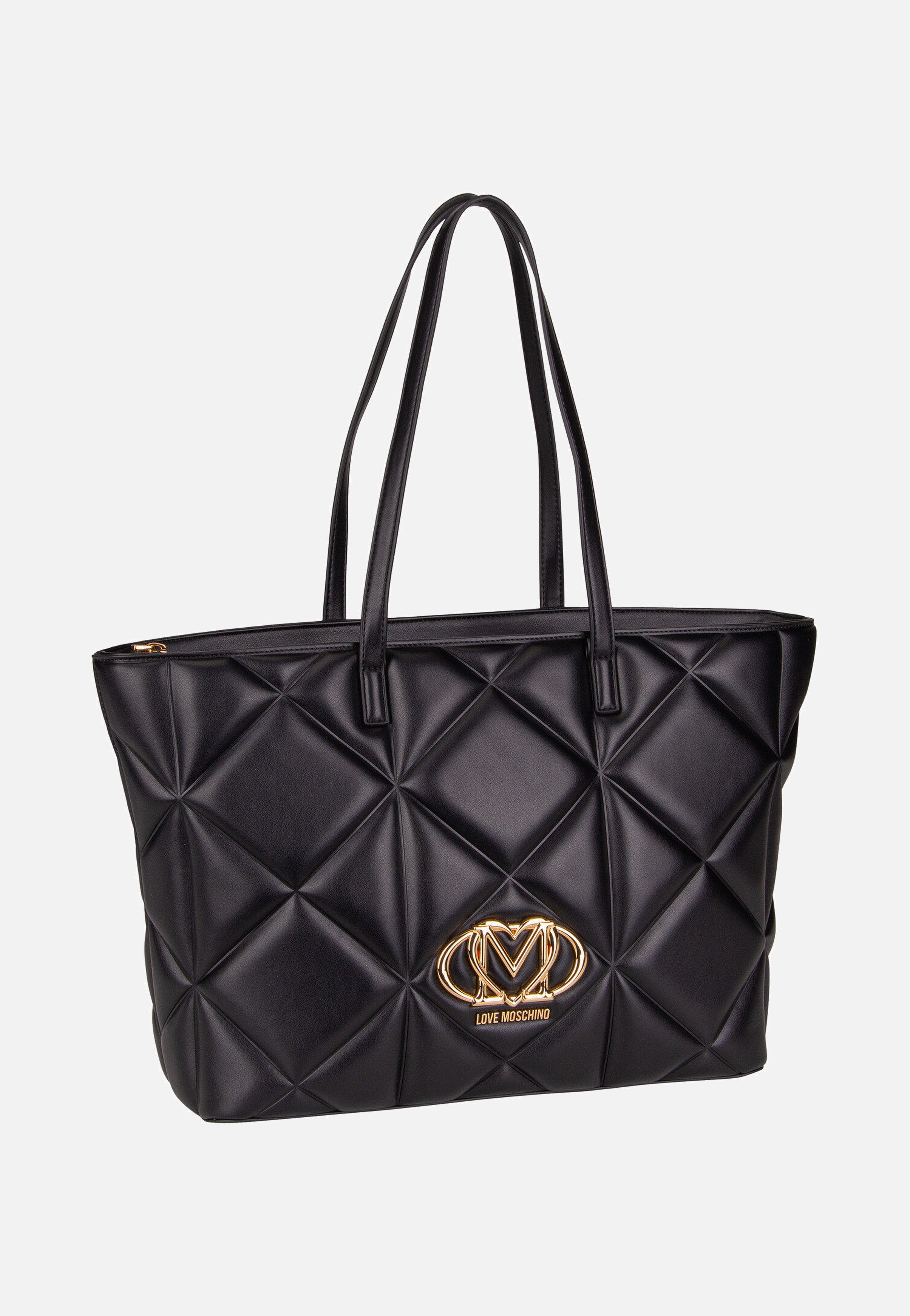 Love Moschino - Embossed Q 4120 Black - Shopper | Women-Image