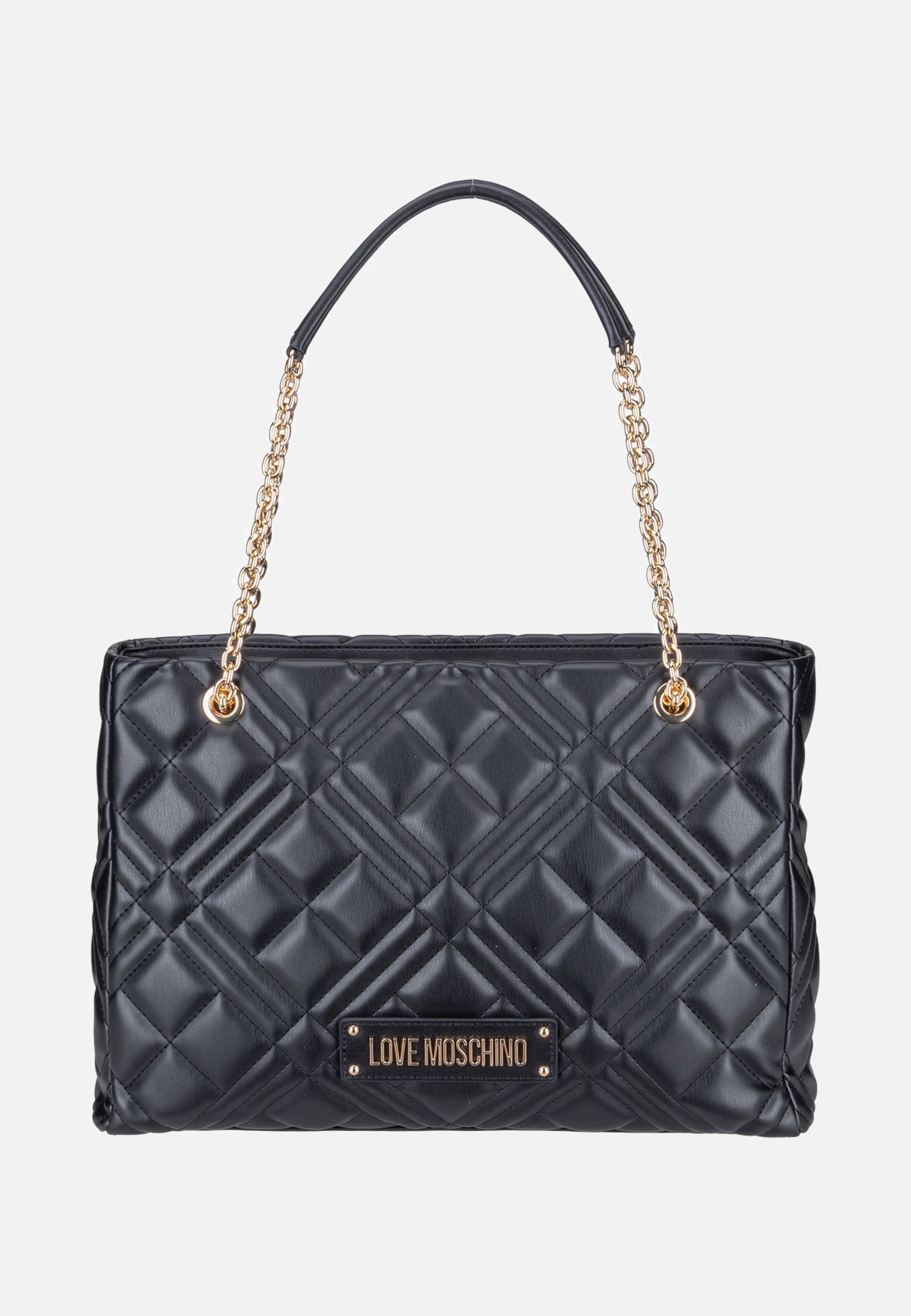 Love Moschino Quilted Bag 4145 Black Shopper