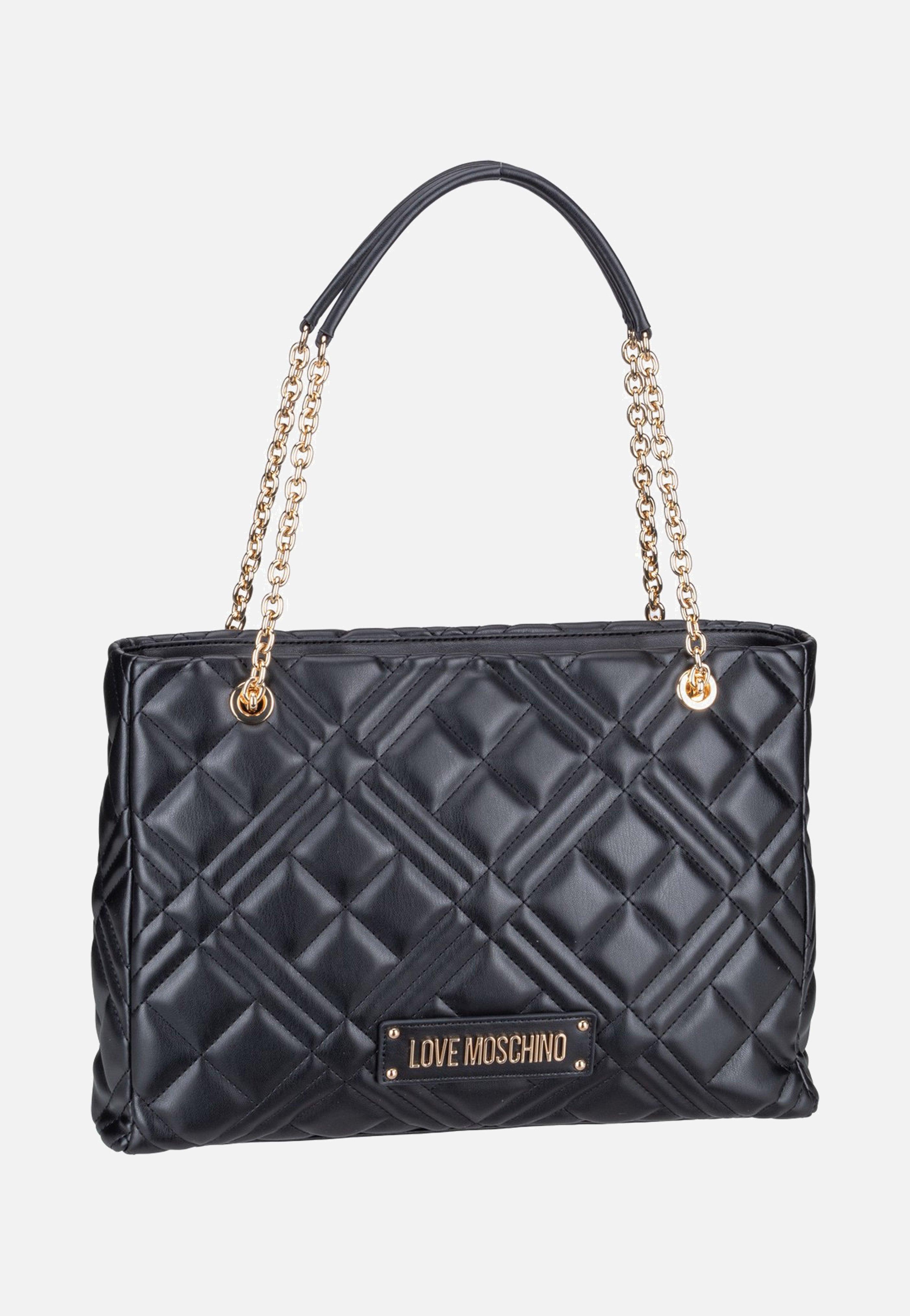 Love Moschino Quilted Bag 4145 Black Shopper