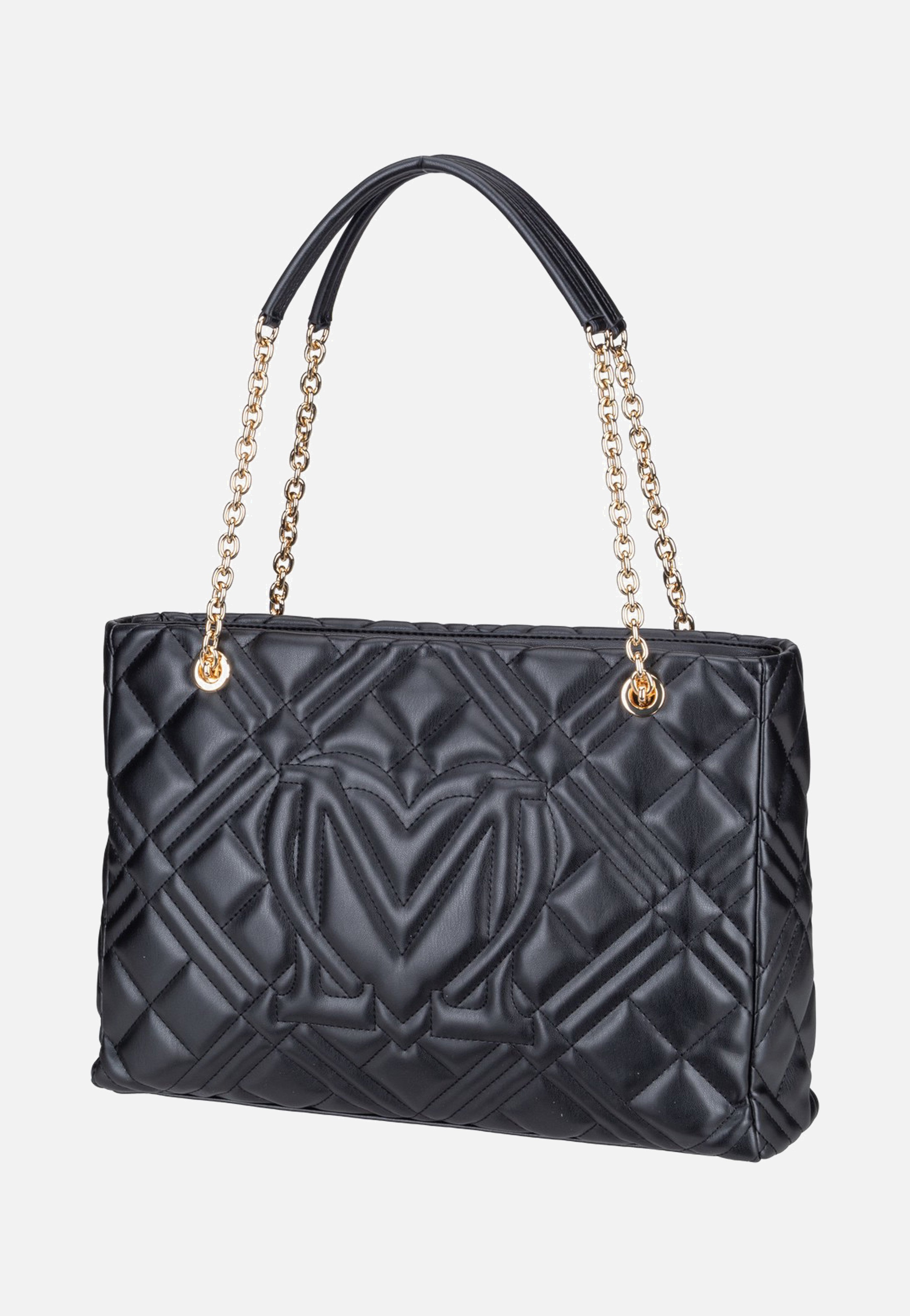 Love Moschino Quilted Bag 4145 Black Shopper