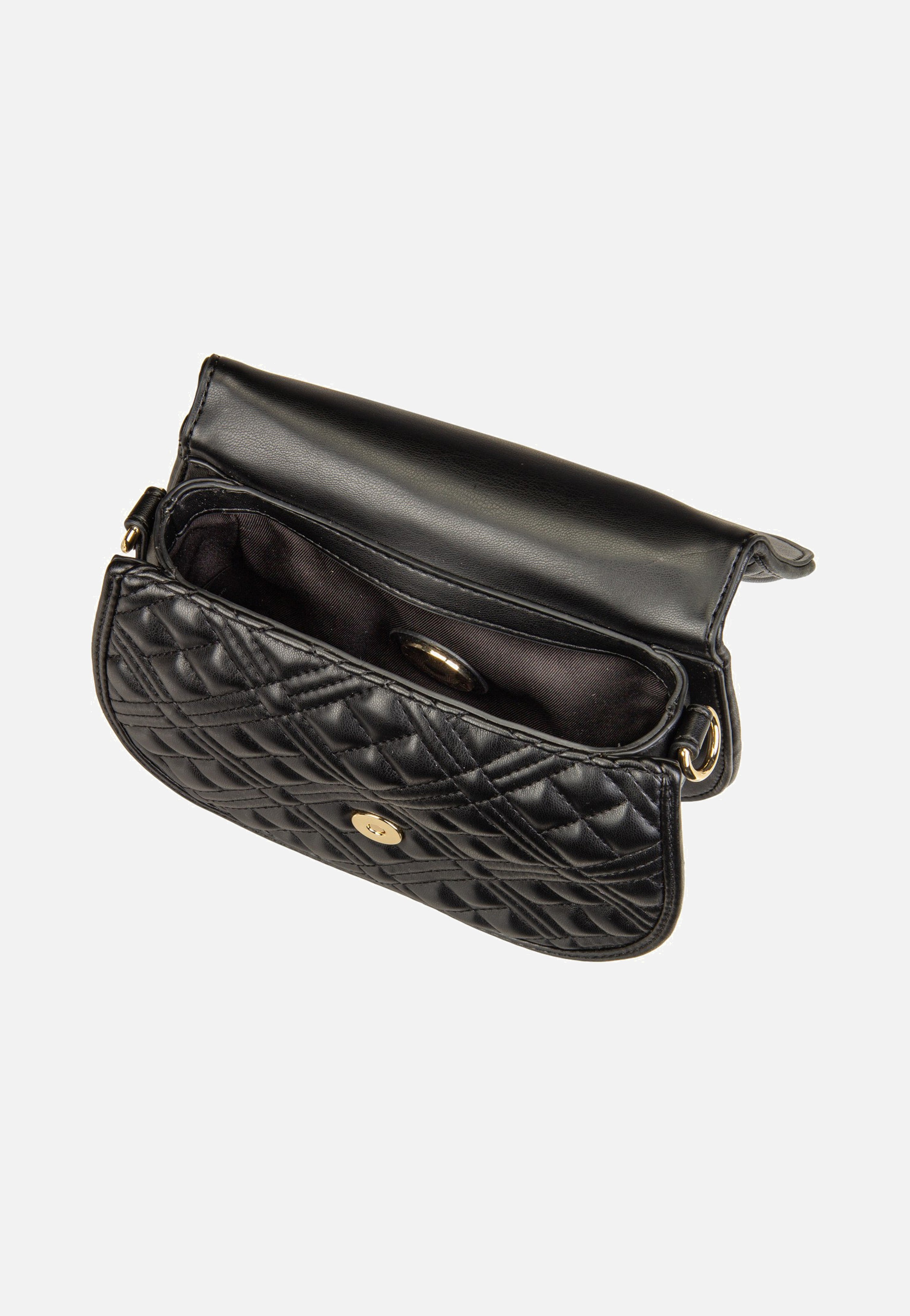 Love Moschino - Quilted Bag 4112 Black/Gold - Crossbody Bag | Women-Image