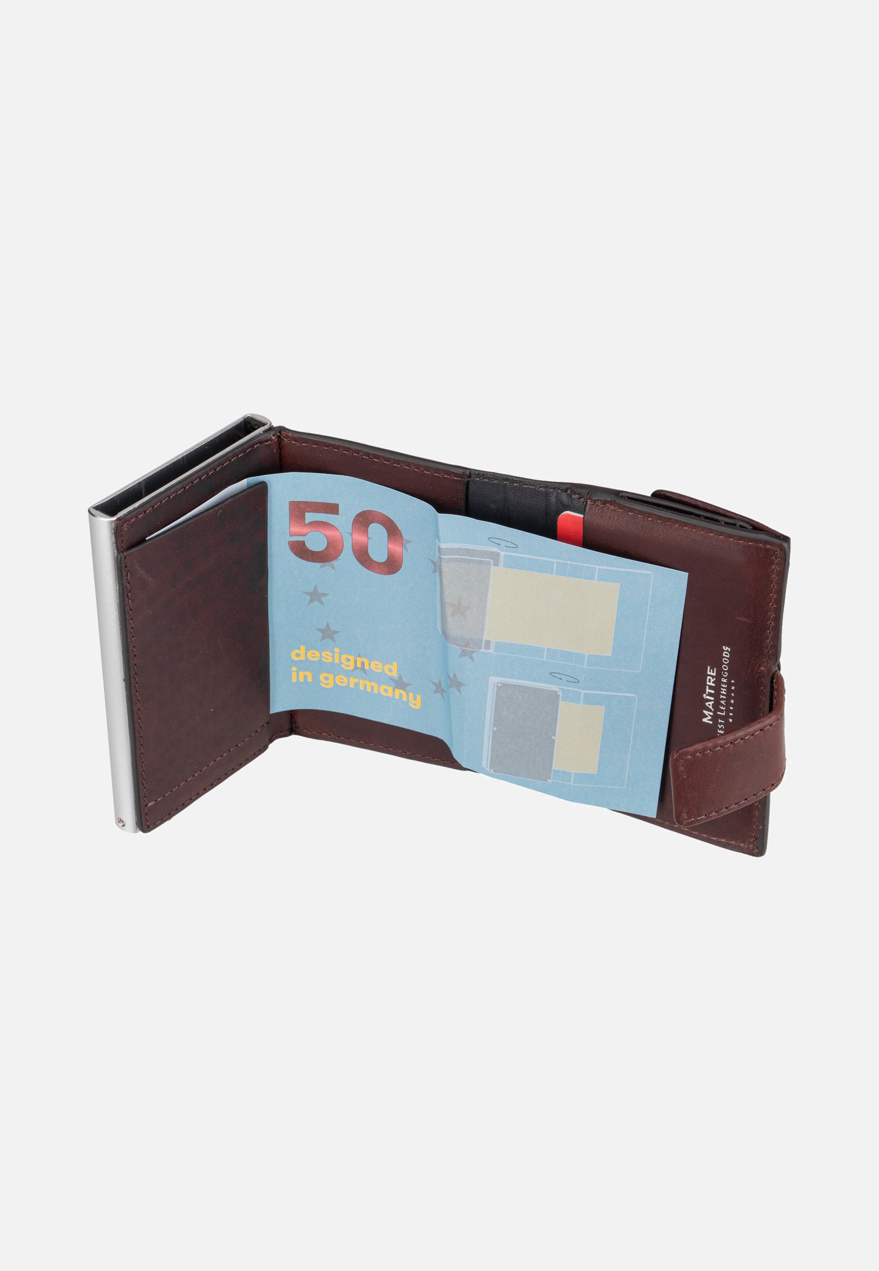 Maître Birkheim C-Three E-Cage SV8 Darkbrown Portemonnaie