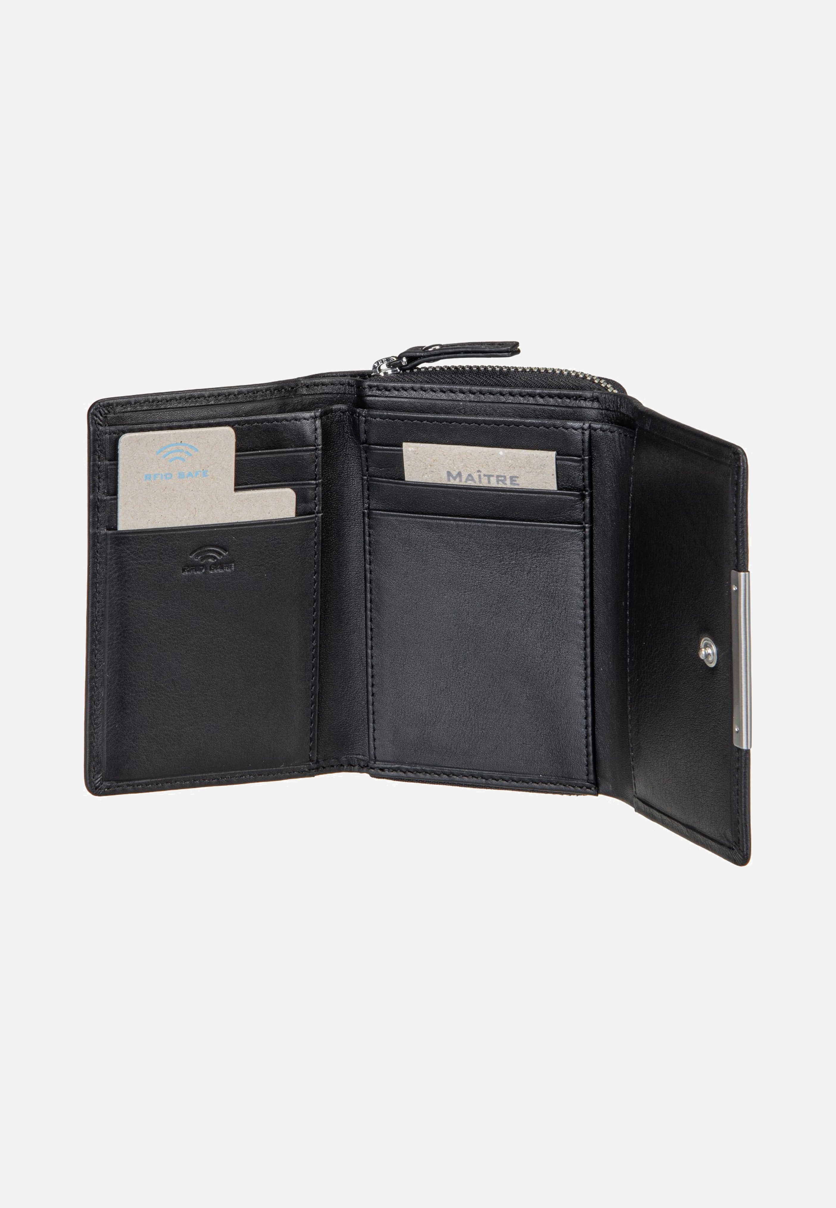 Maître Belg Dagrete SH6FZ Black Wallet