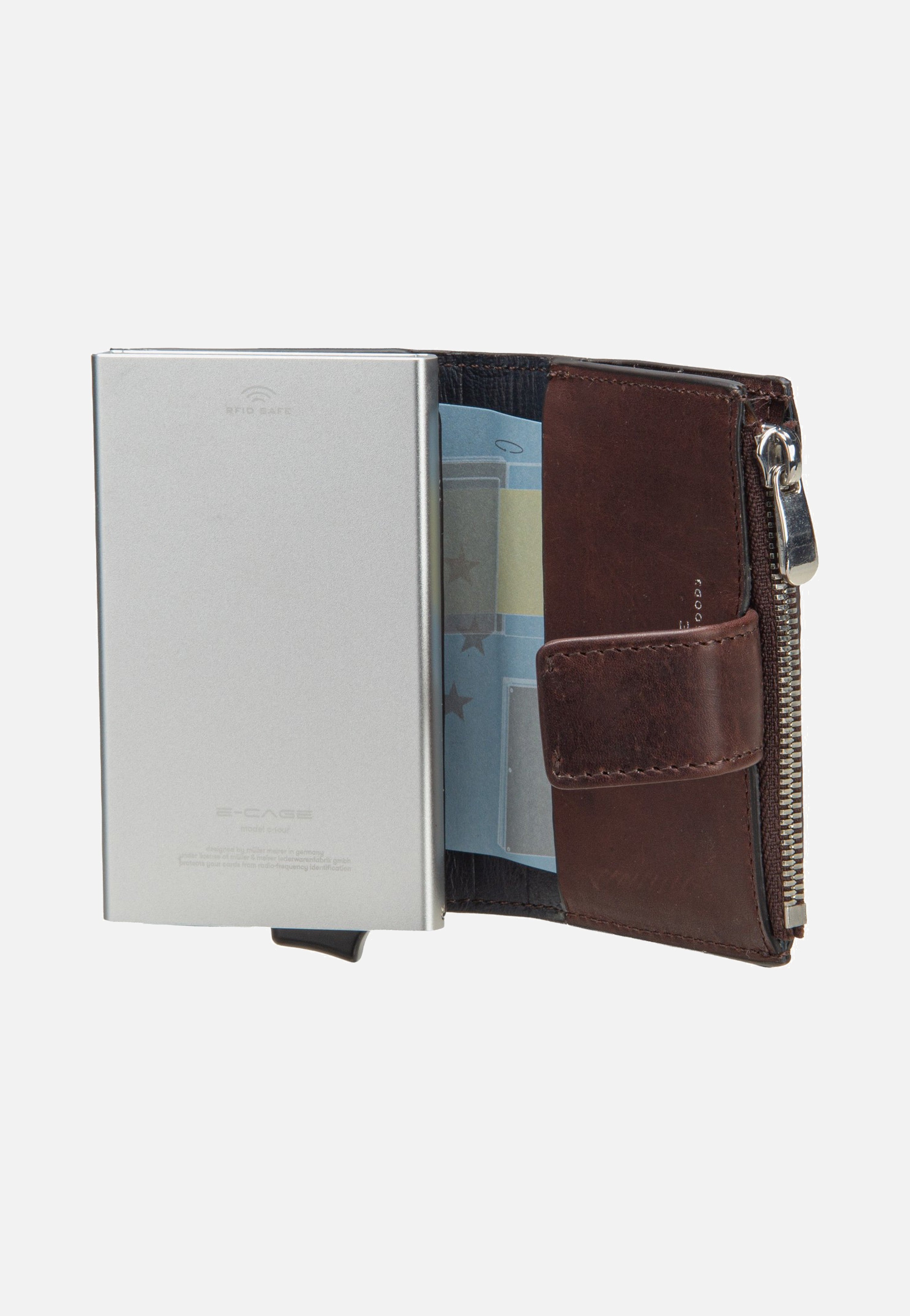 Maître Birkheim C-Four E-Cage SV8 Darkbrown Portemonnaie