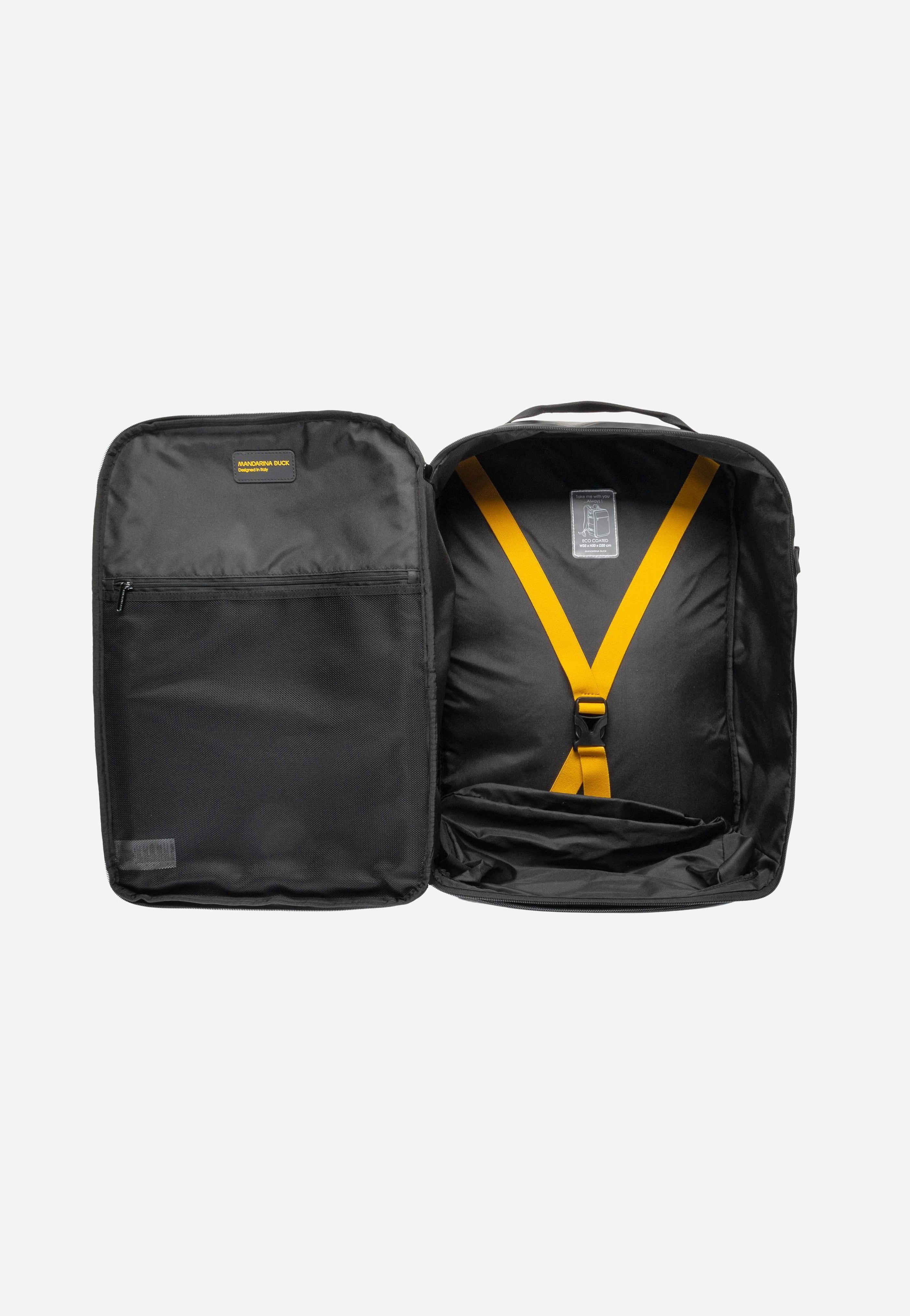 Mandarina Duck - Eco Coated OST06 Black - Travel Backpack | Neutral-Image