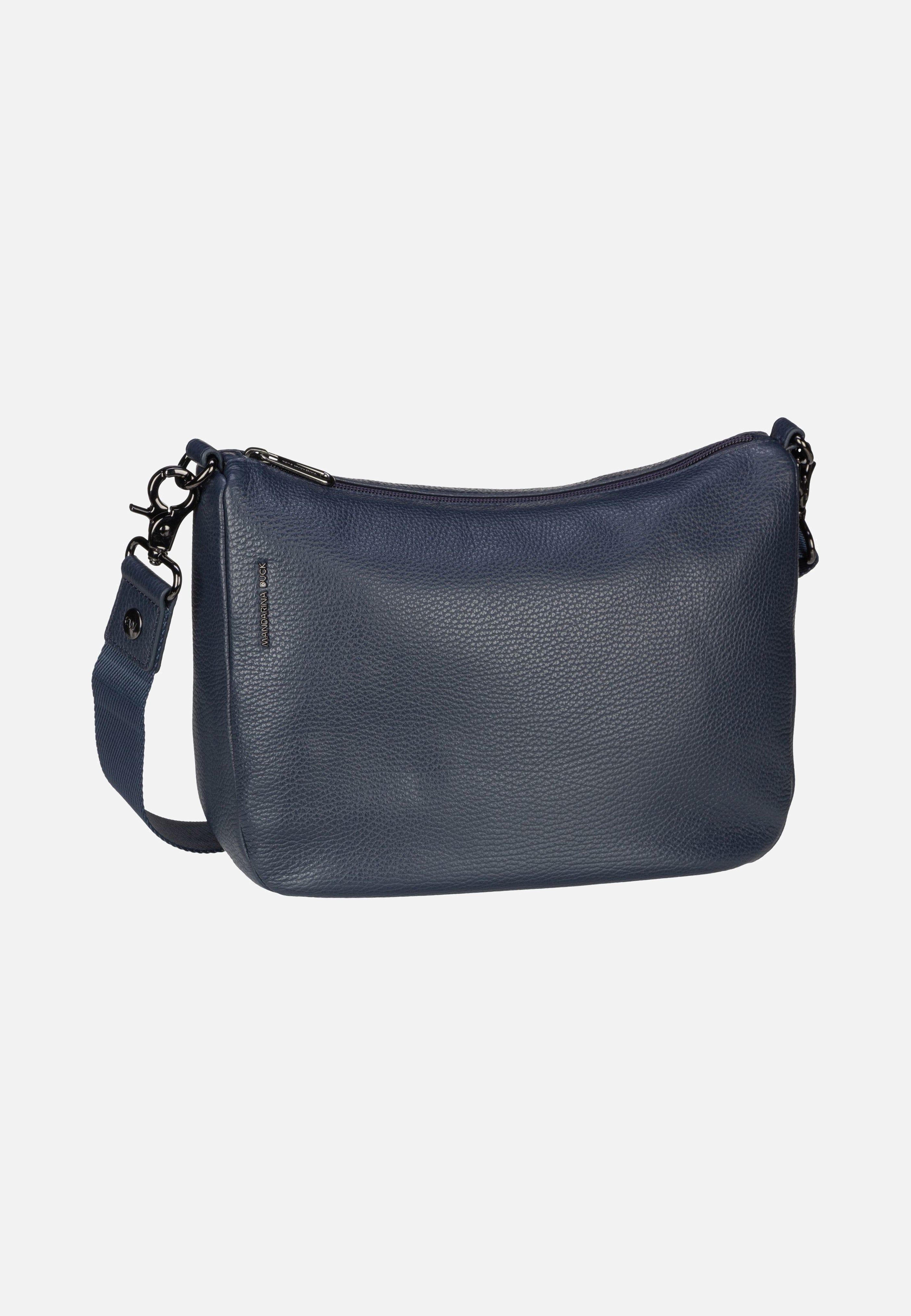 Mandarina Duck - Mellow Leather Hobo FZT79 Dress Blue - Pouch Bag | Women-Image