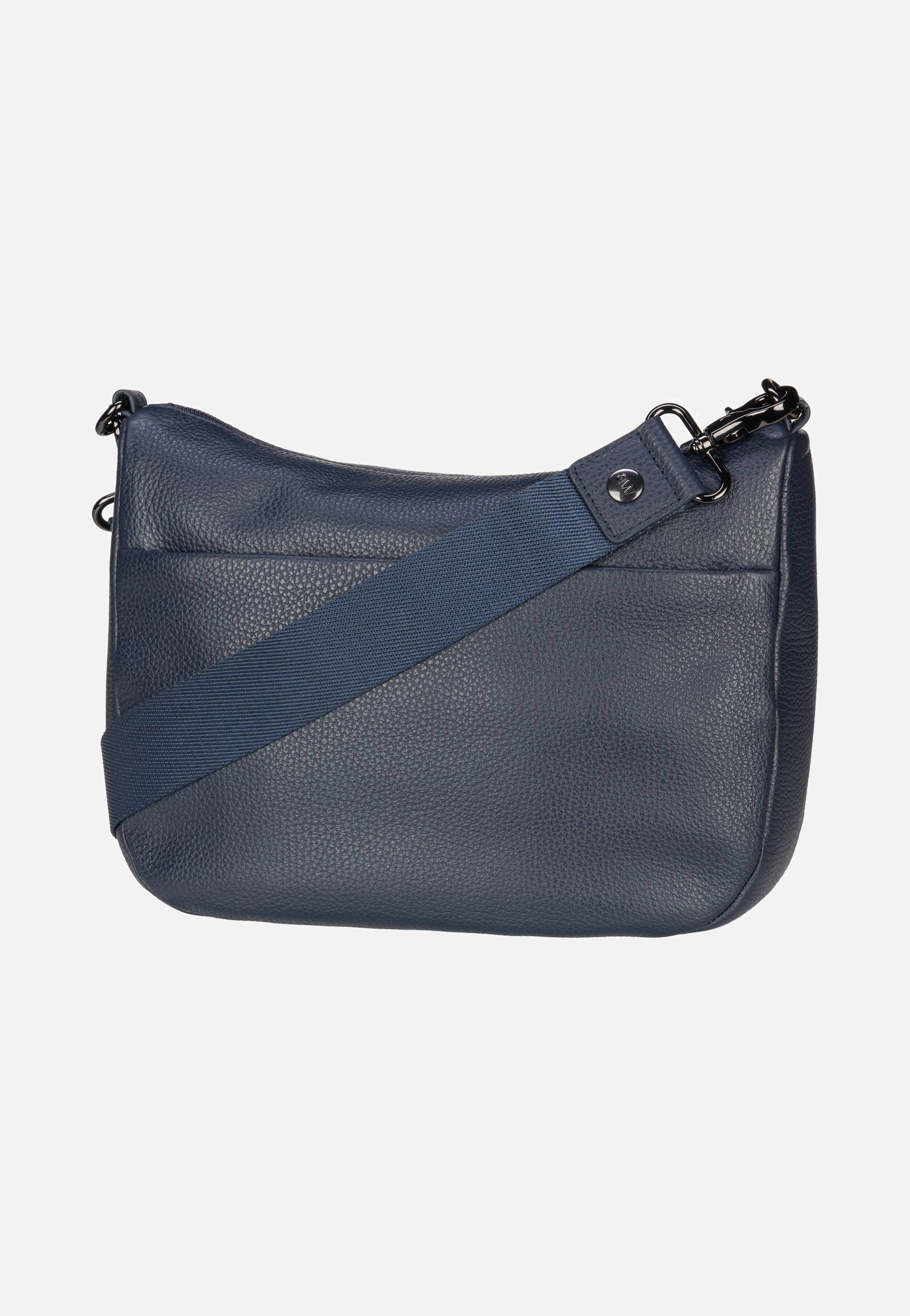 Mandarina Duck - Mellow Leather Hobo FZT79 Dress Blue - Pouch Bag | Women-Image