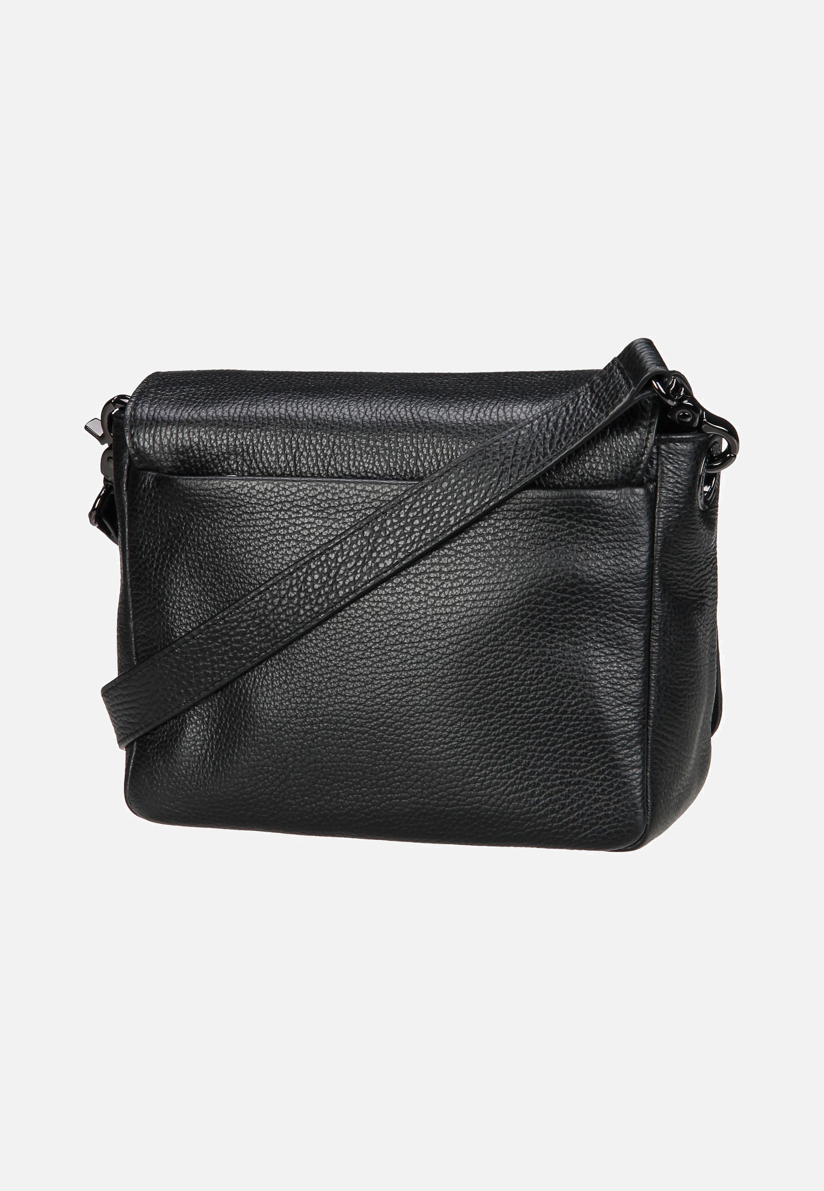 Mandarina Duck - Mellow Leather Hunting Bag FZT69 Nero - Crossbody Bag | Neutral-Image