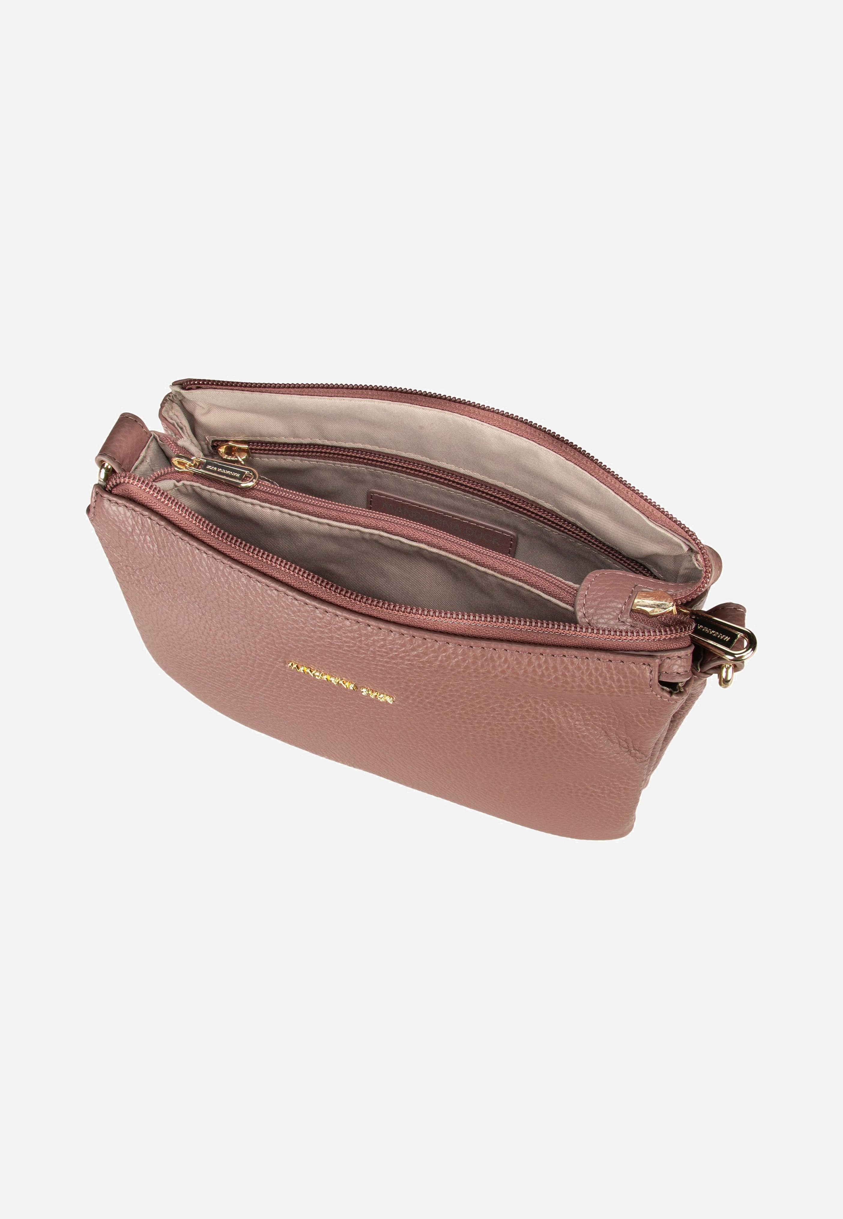 Mandarina Duck Mellow Leather Pochette FZT82 Balsamic Umhängetasche